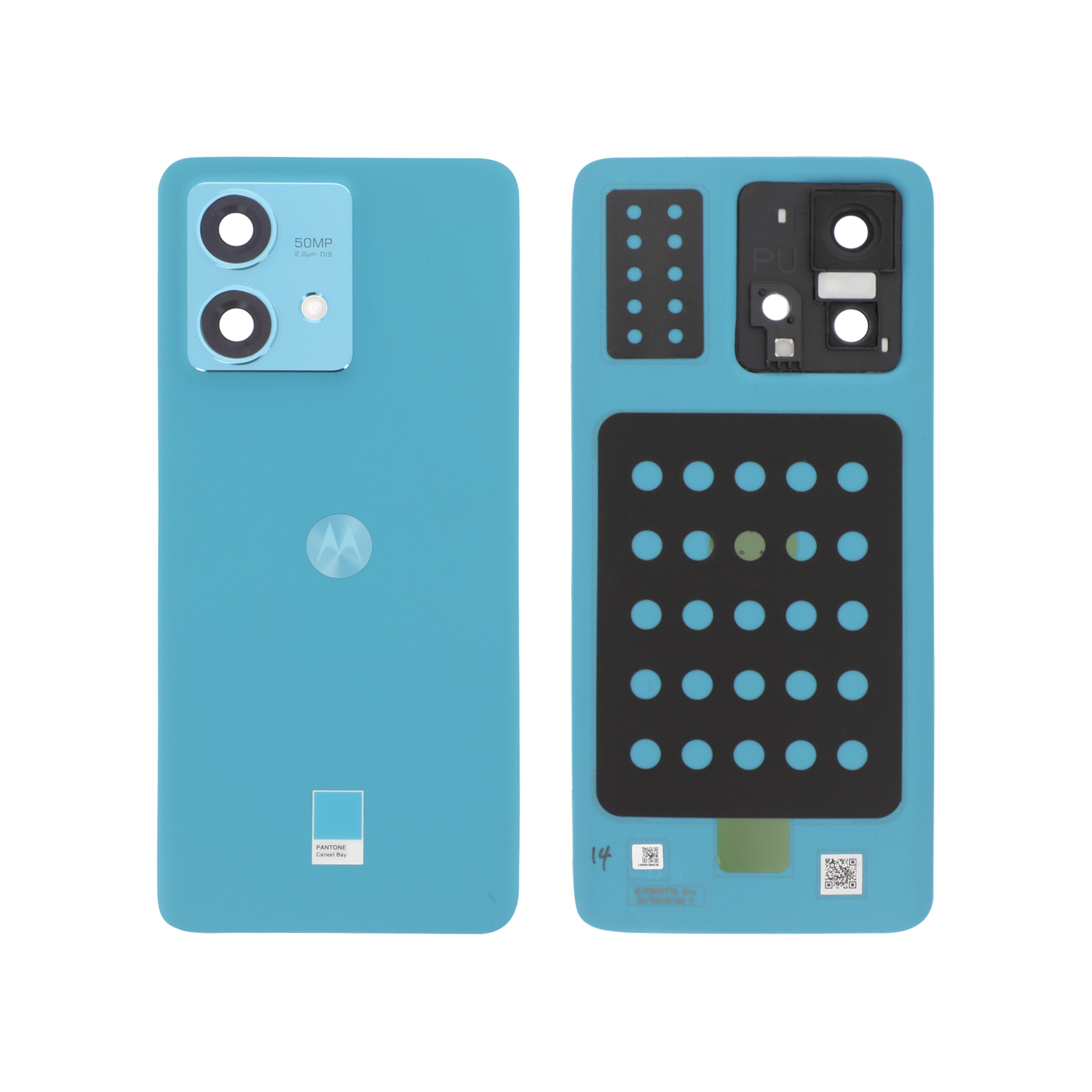 Capac spate Motorola Moto Edge 40 Neo Blue Service Pack