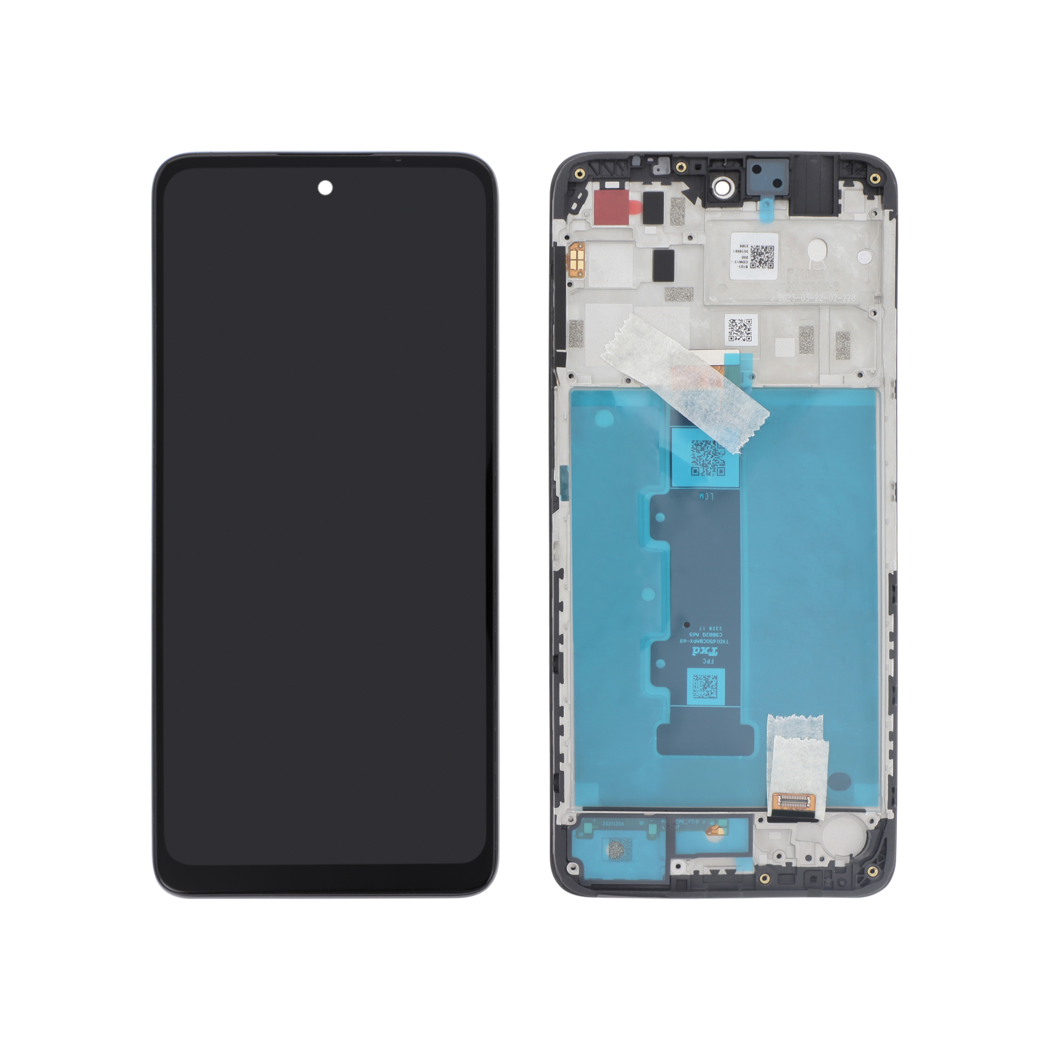 Display Assembly Motorola Moto G22 Black Service Pack