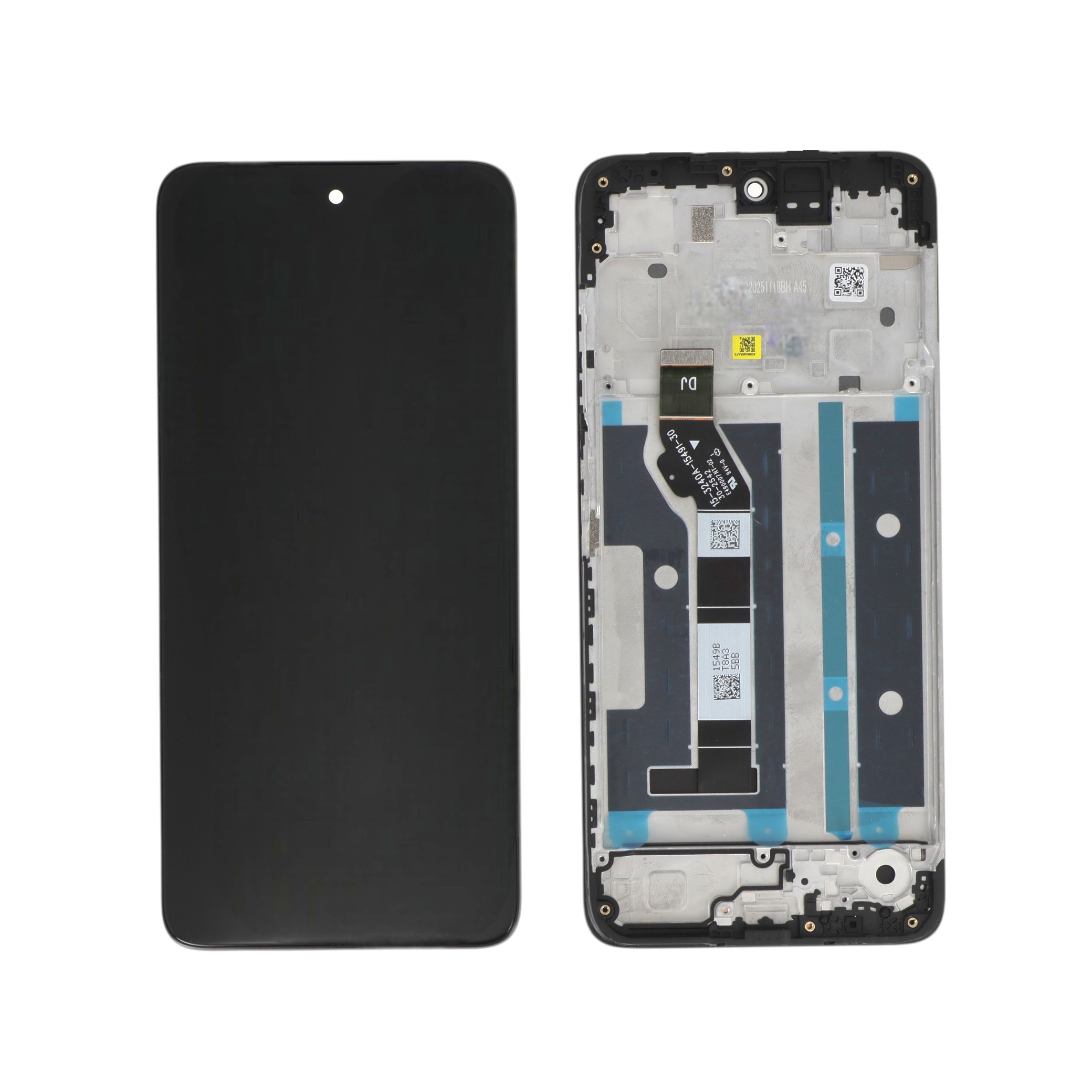 Display complet cu ramă Evening Blue Moto G17 / G17 Power Reconditionat