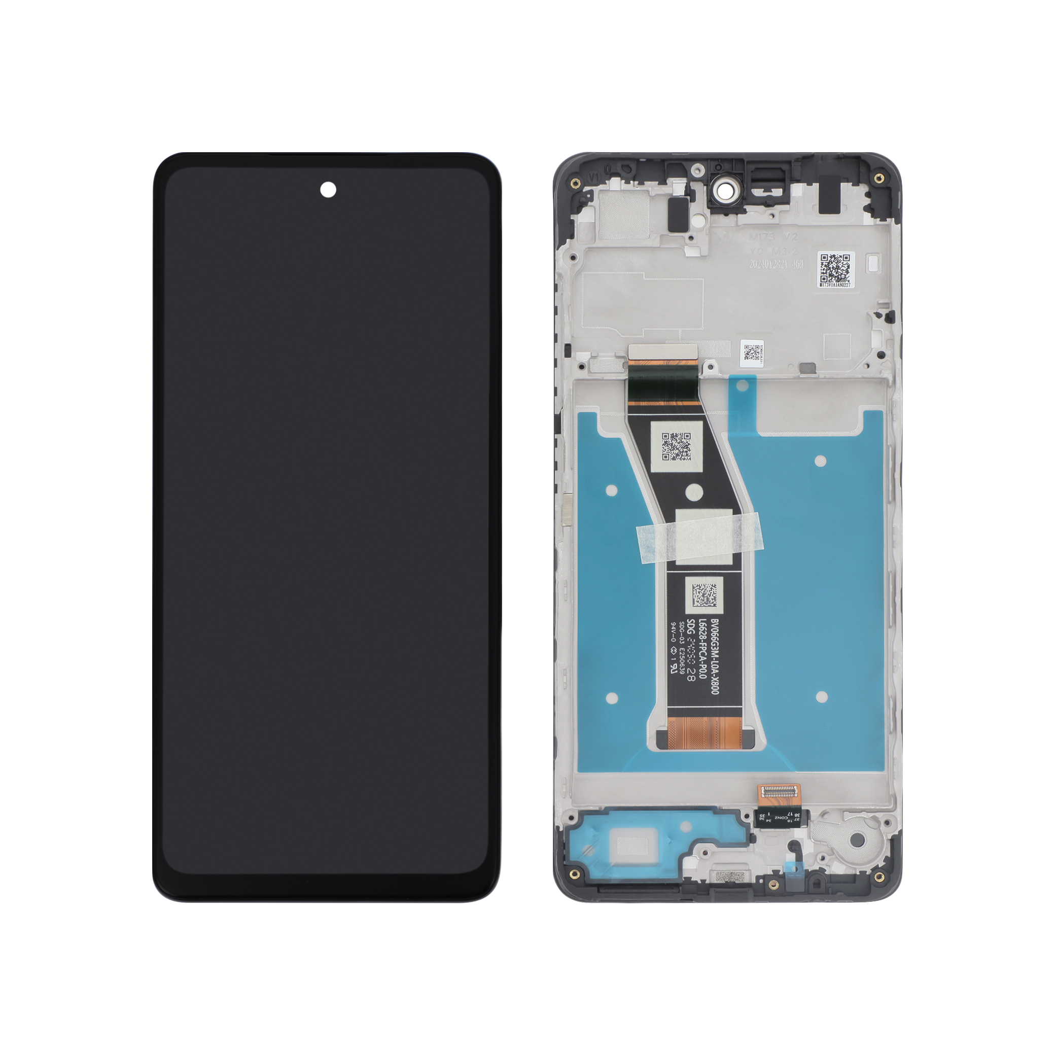 Display complet Motorola Moto G04s Negru Service Pack