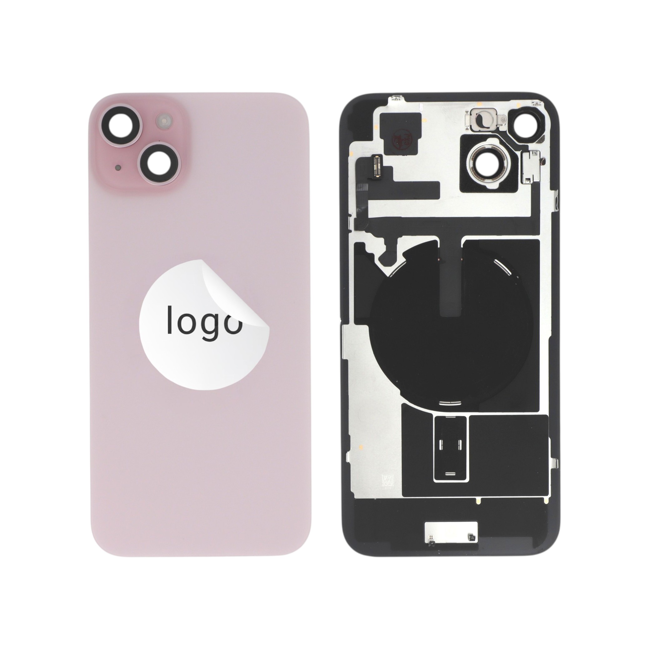 Capac spate Pink iPhone 15 Plus cu componente Pulled A