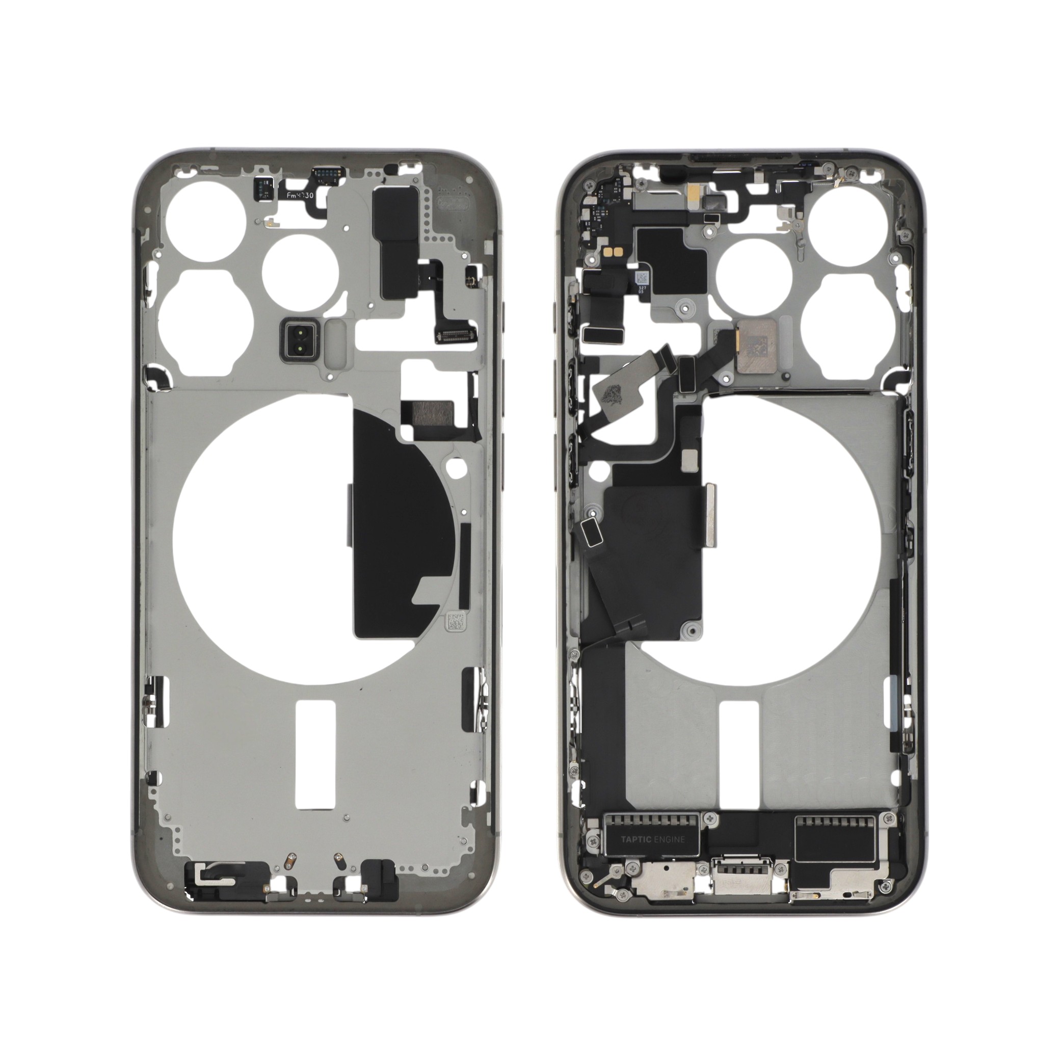 Midframe Natural Titanium cu componente iPhone 15 Pro, Pulled A
