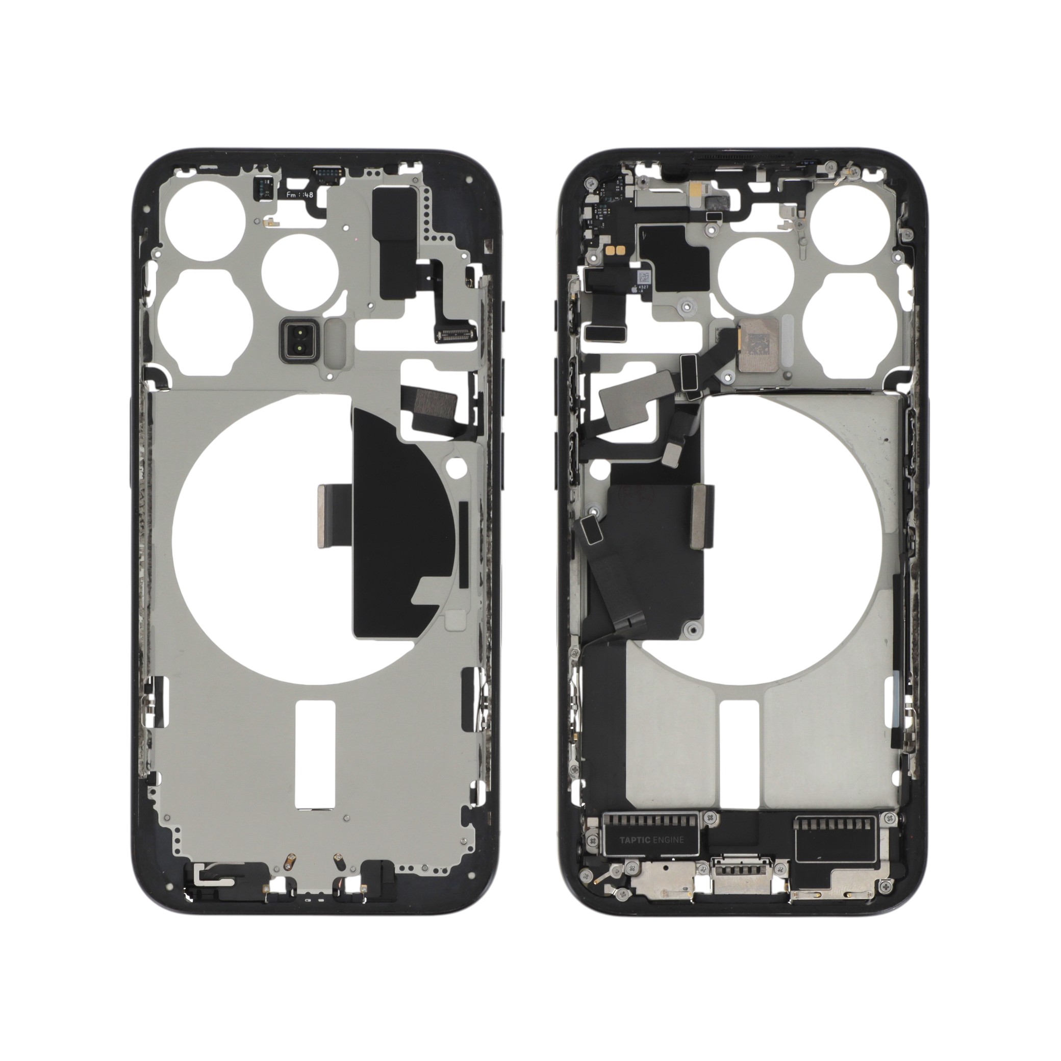 Midframe Titanium Blue iPhone 15 Pro cu componente, Pulled A