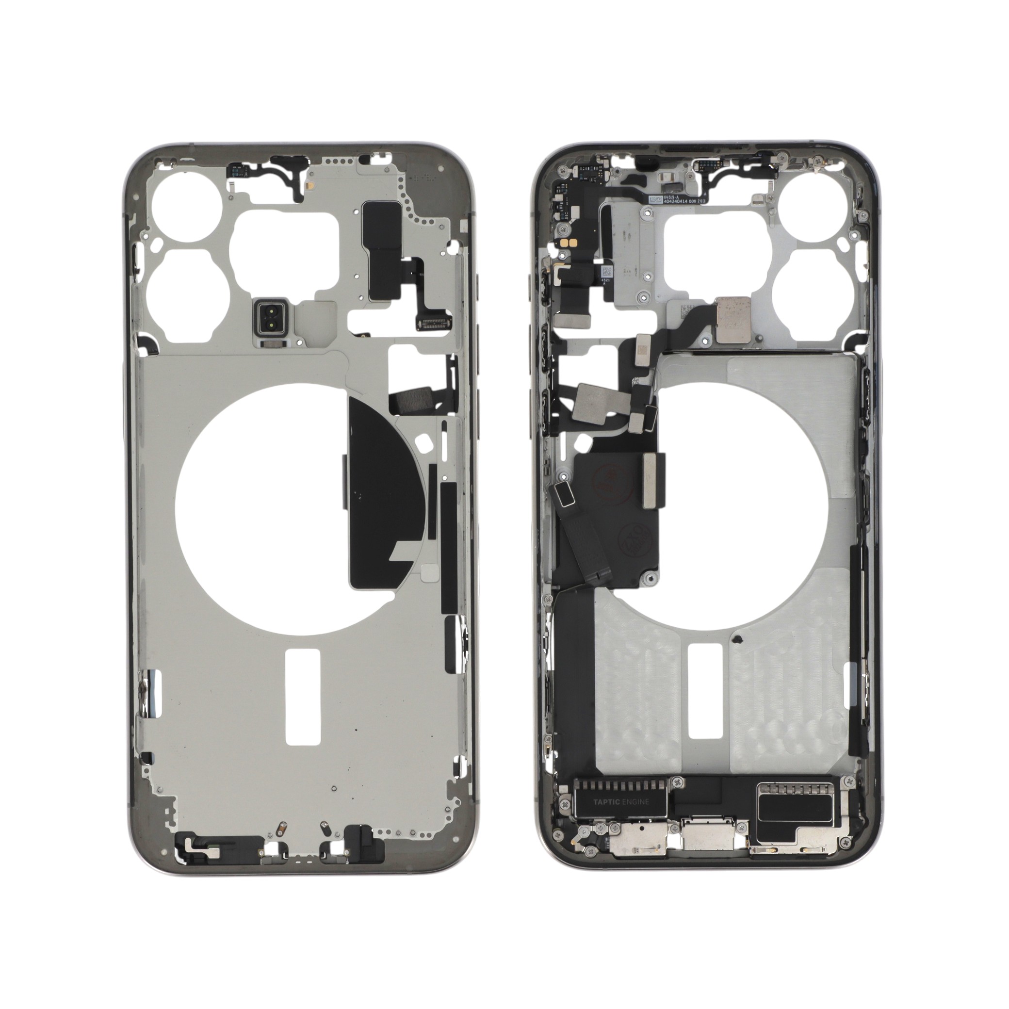 Midframe Natural Titanium cu componente iPhone 15 Pro Max, Pulled A