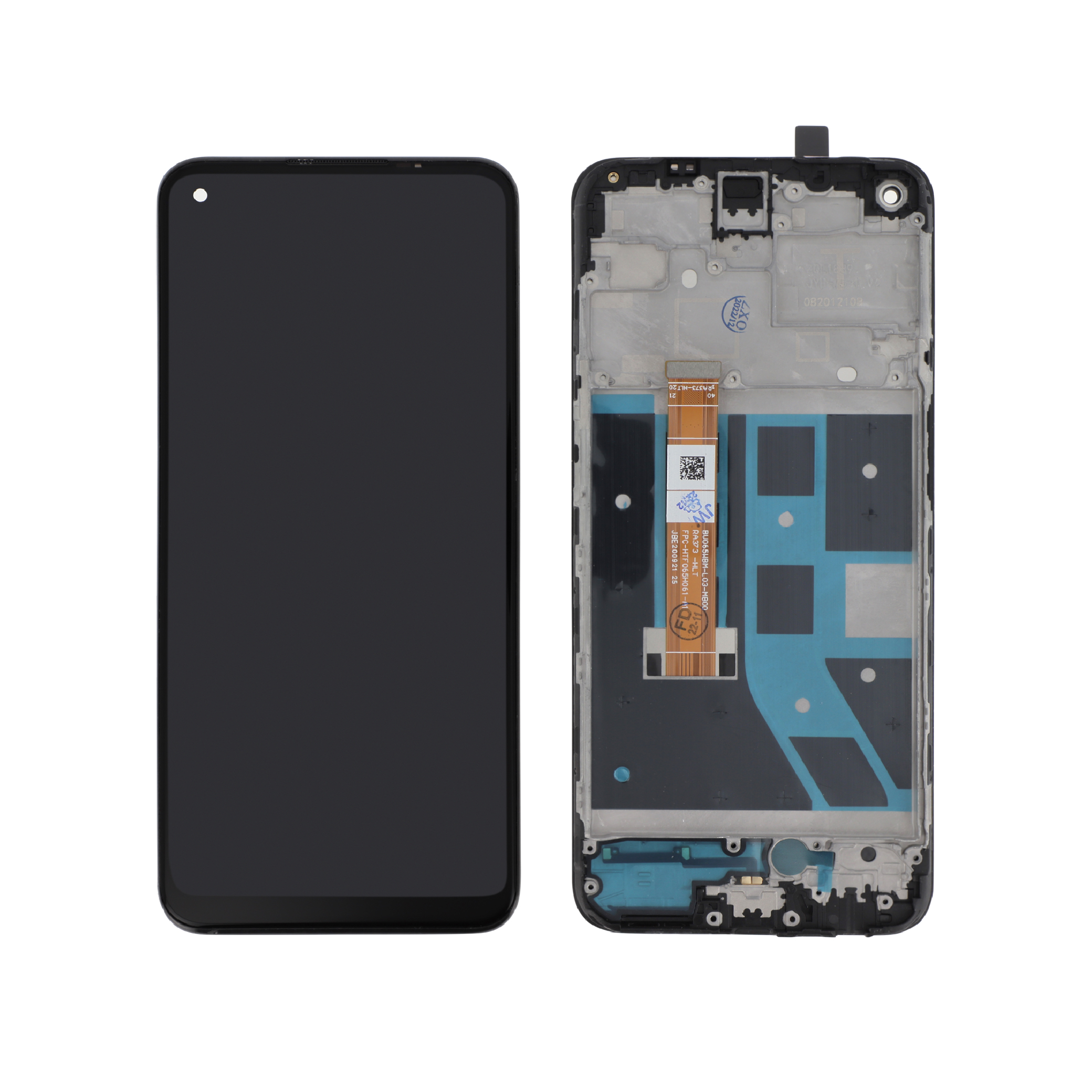 Display complet cu ramă OnePlus Nord N100 Black Reconditionat