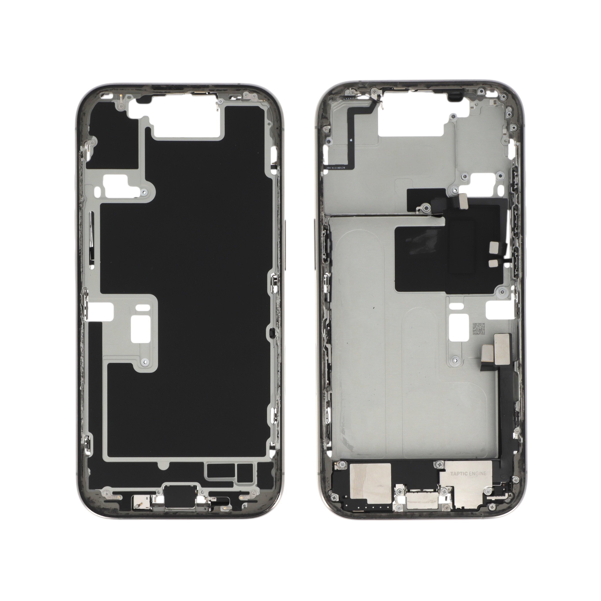 Midframe Natural Titanium cu componente iPhone 16 Pro, Pulled A