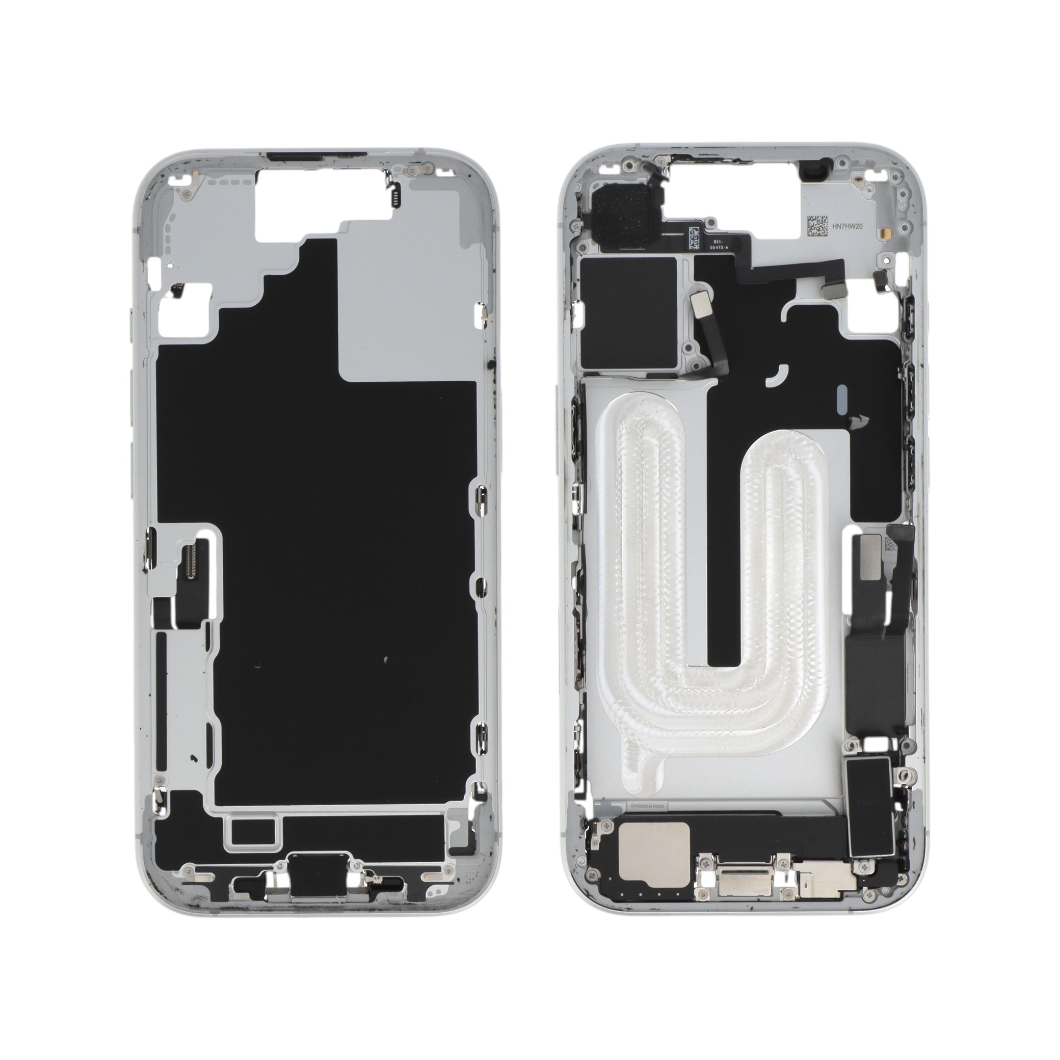 Midframe White cu componente iPhone 17, Pulled A
