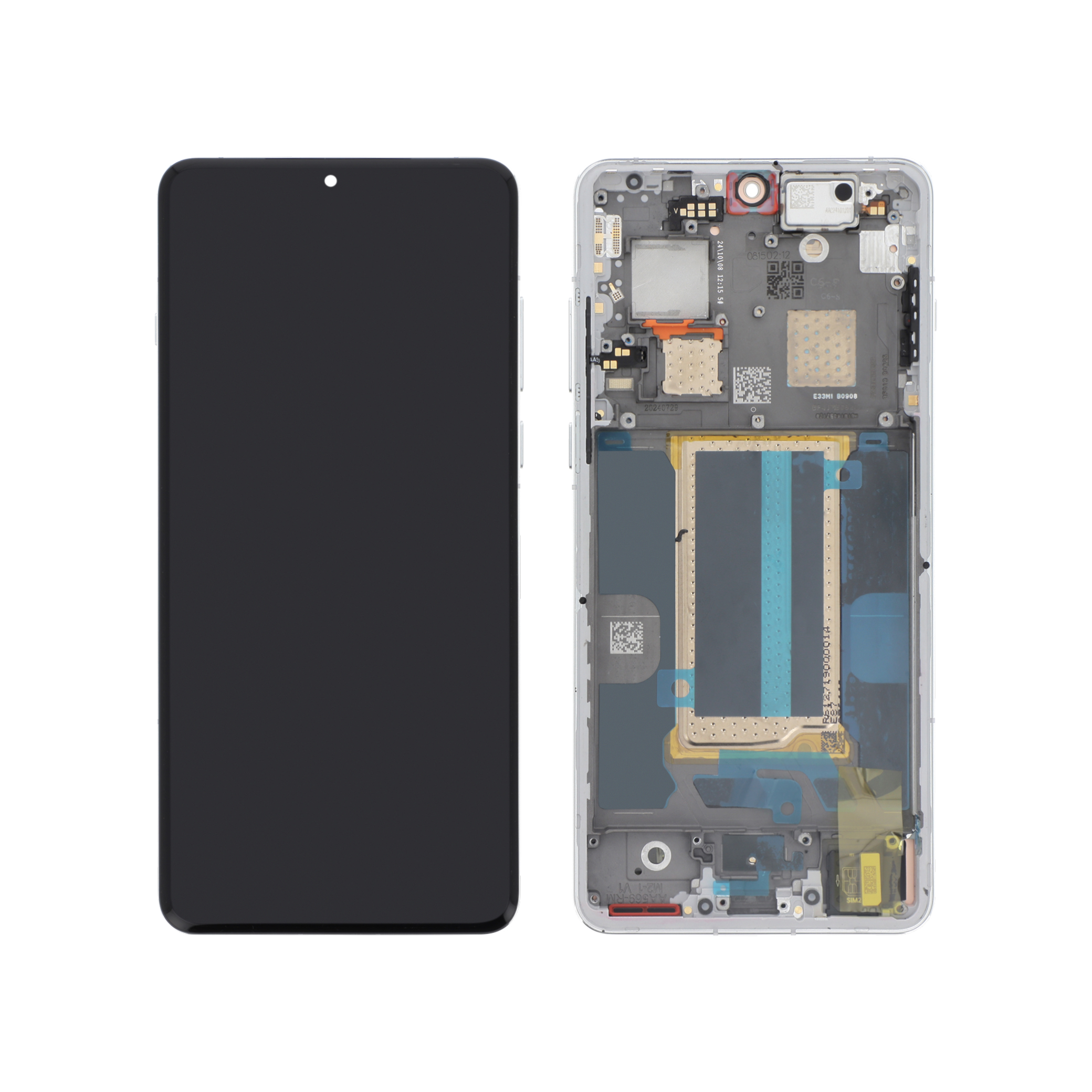 Display complet OnePlus 13 Alb/Albastru Service Pack