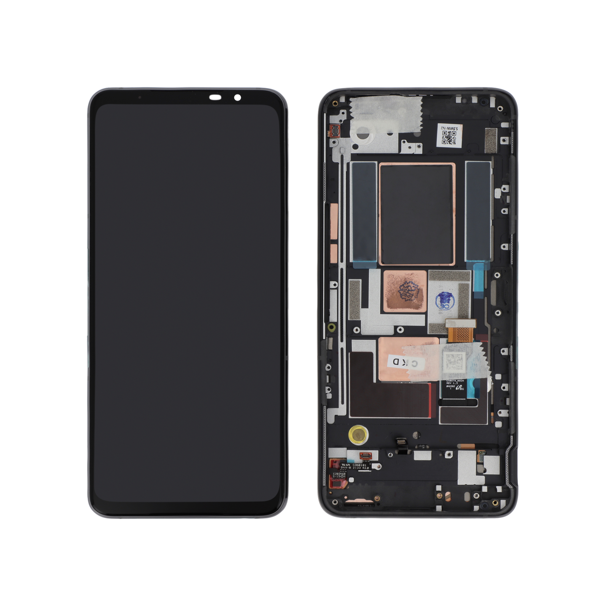 Display complet cu ramă Asus ROG Phone 5 Black Reconditionat