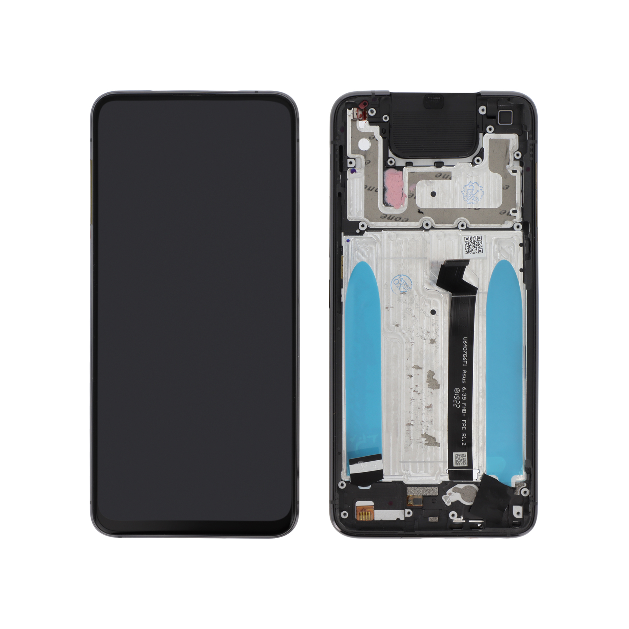 Display complet cu ramă Asus ZenFone 6 ZS630KL Negru Compatibil