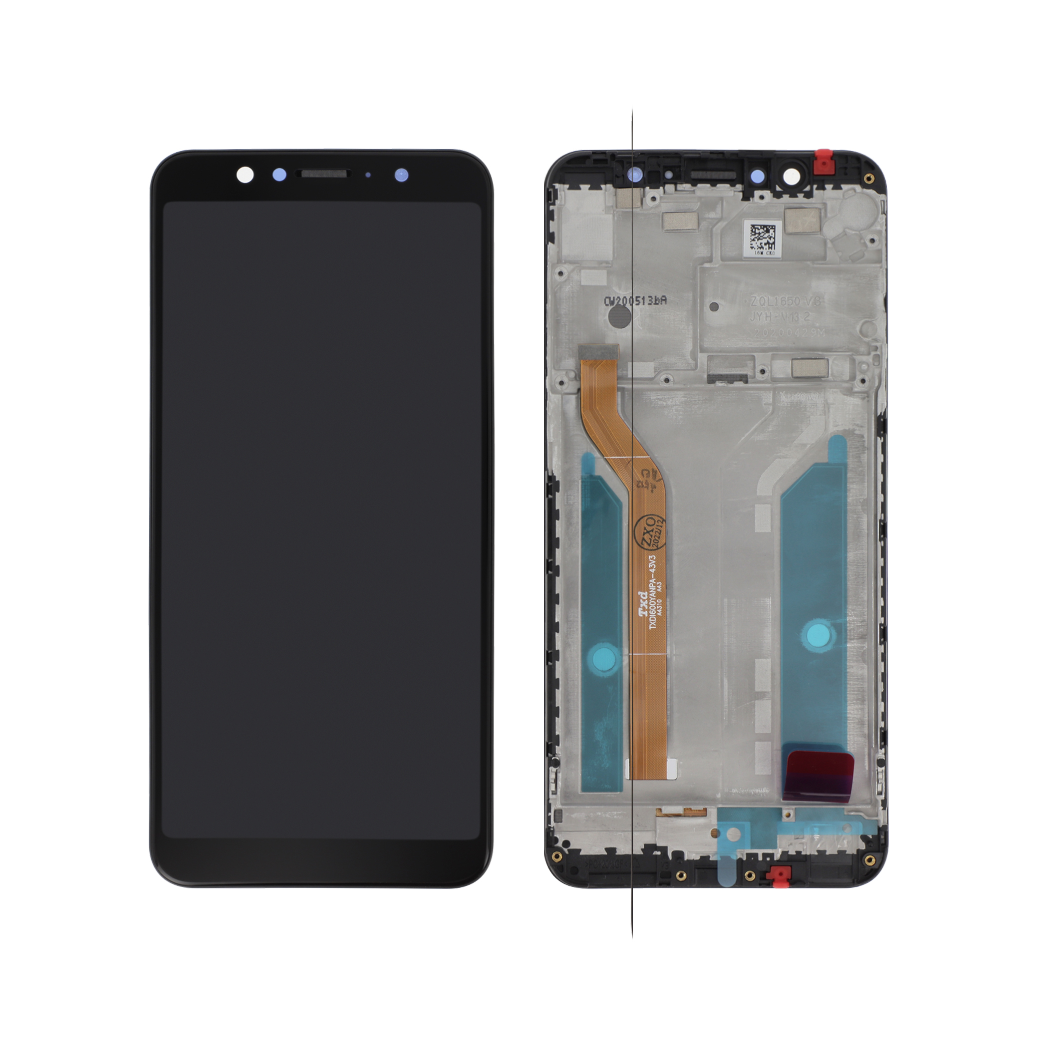 Display complet cu ramă Asus ZenFone Max Pro M1 ZB602KL Negru Compatibil
