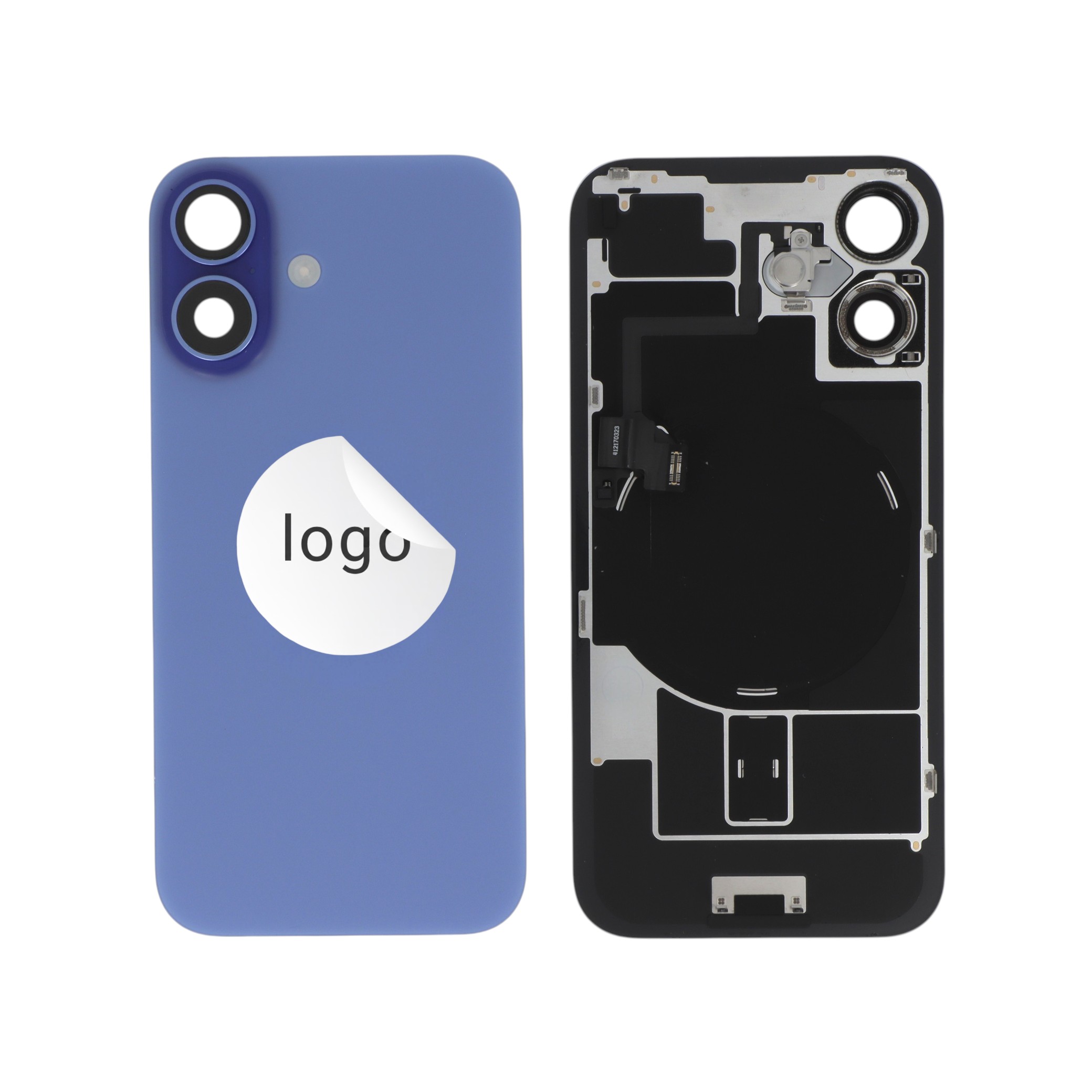 Carcasă completă Complet Ultramarine iPhone 16, Pulled A