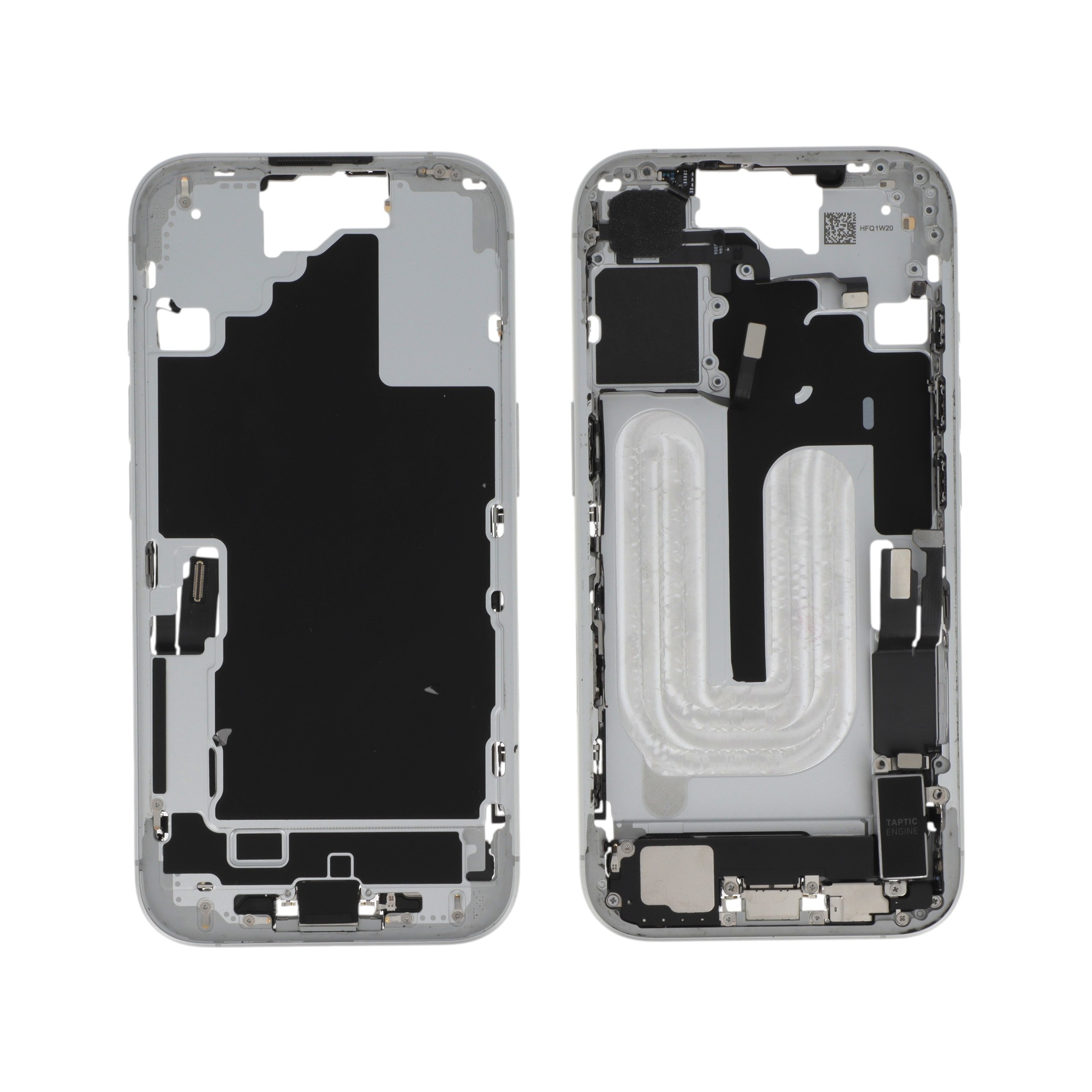 Chassis central alb cu componente iPhone 16 Pulled A