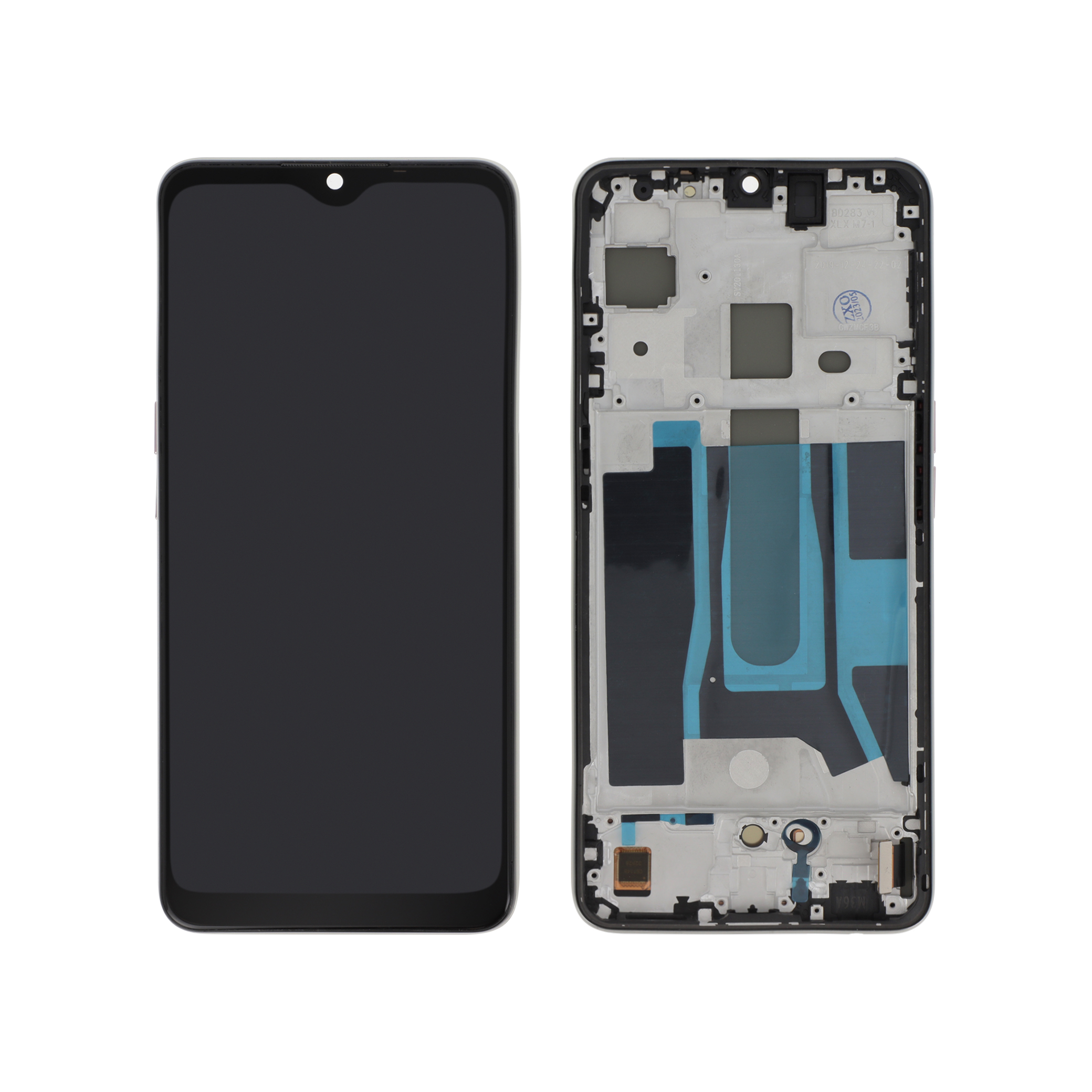 Display OLED cu rama Oppo Find X2 Lite Alb Compatibil