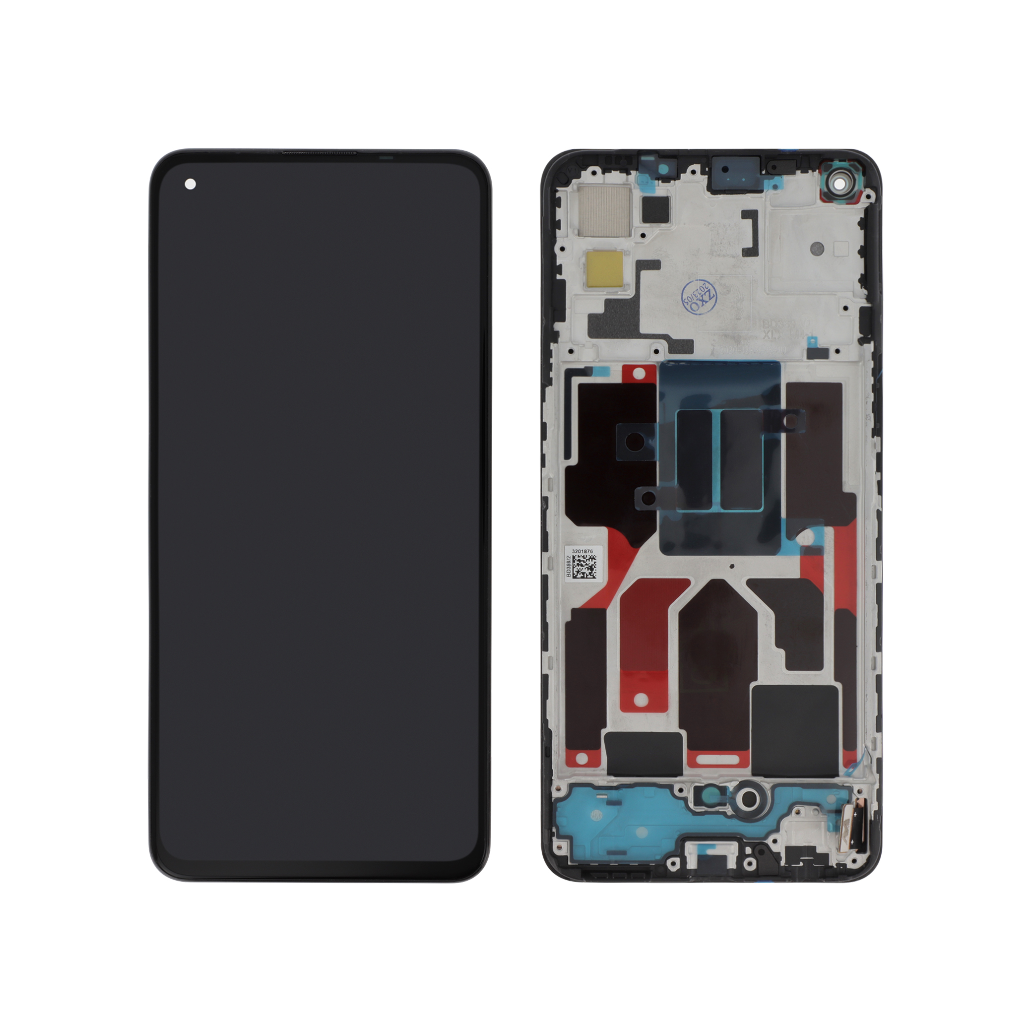 Display complet cu ramă Reconditionat Black Oppo Find X3 Lite