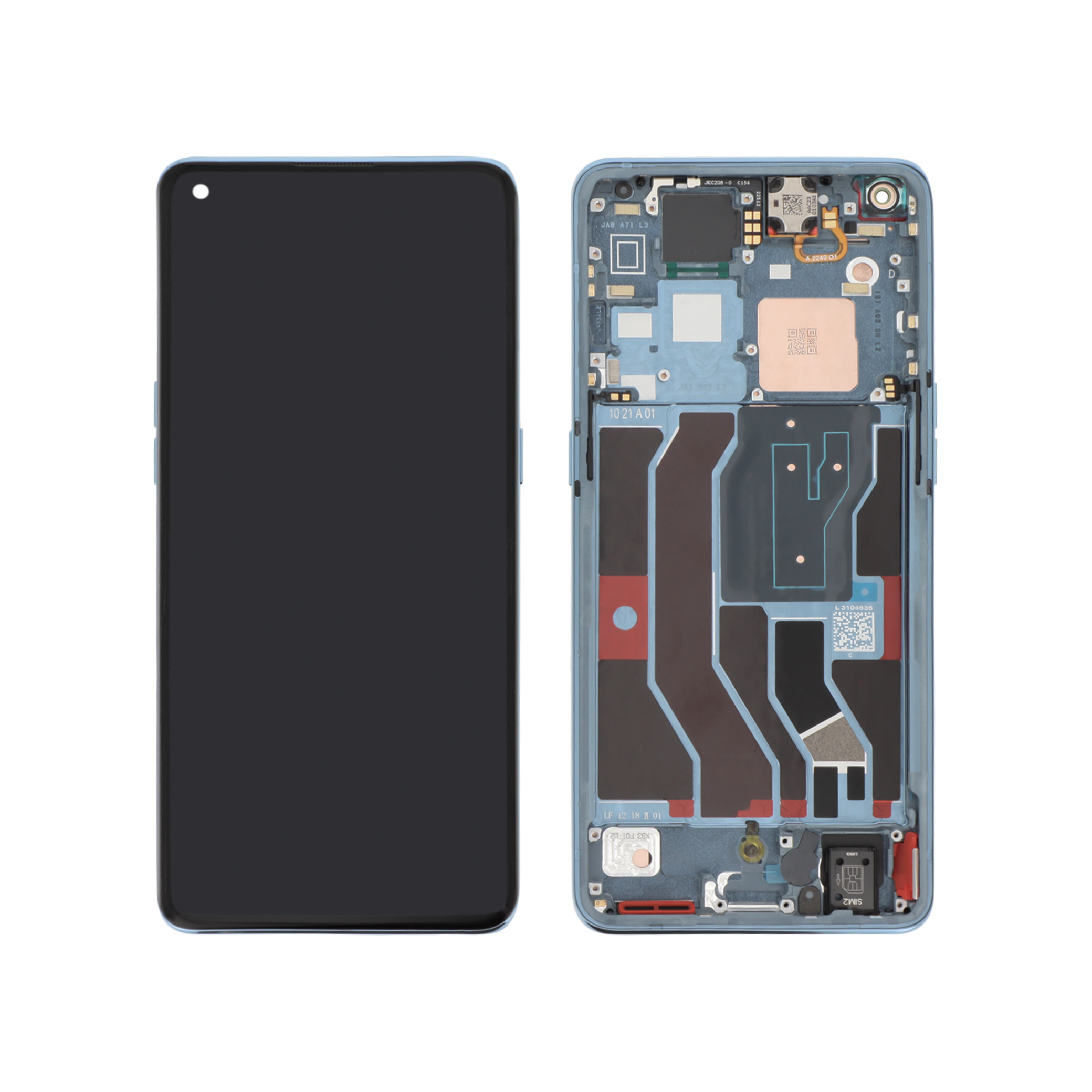 Display complet Oppo Find X3 Pro Albastru Service Pack