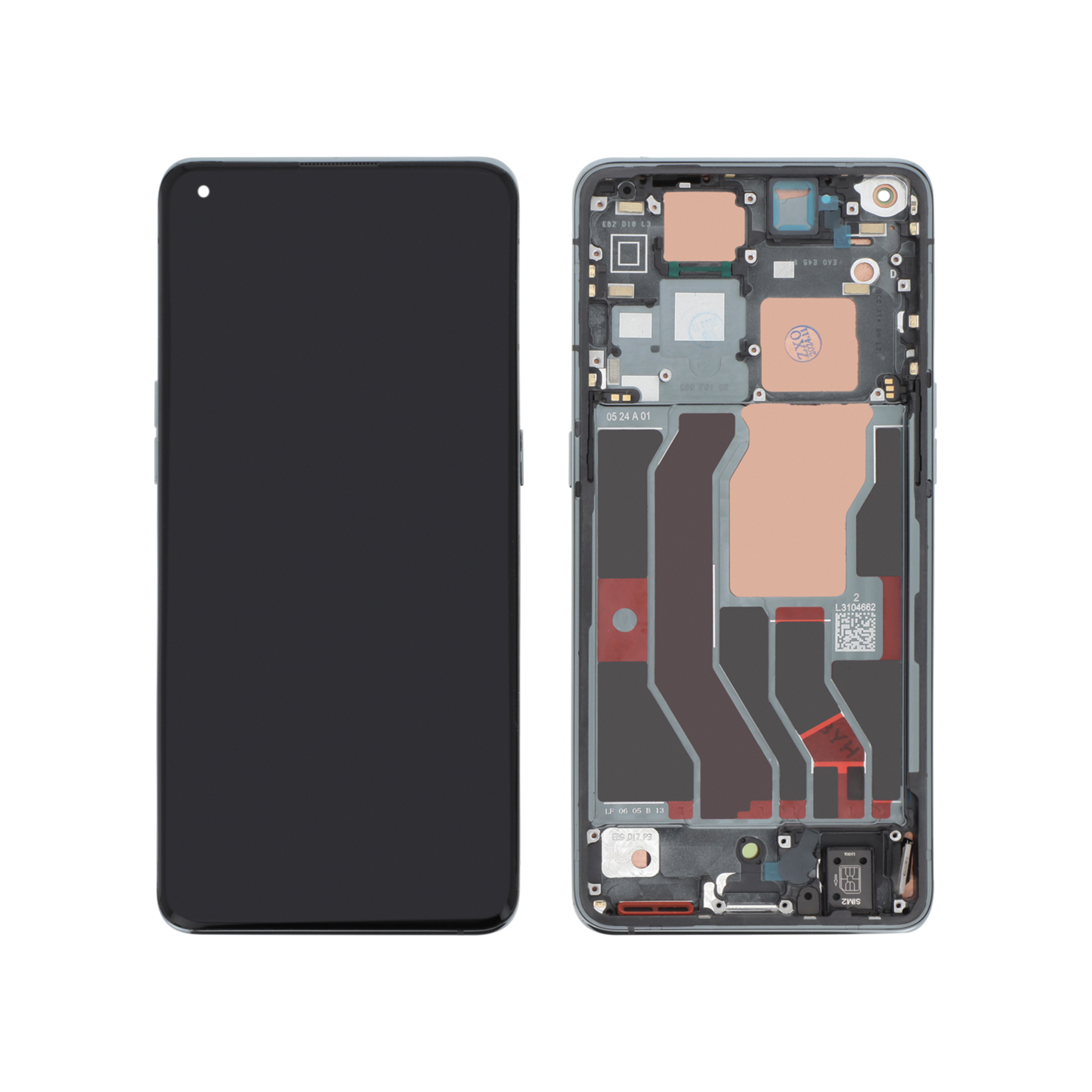 Display complet cu ramă Reconditionat Black Oppo Find X3 Pro