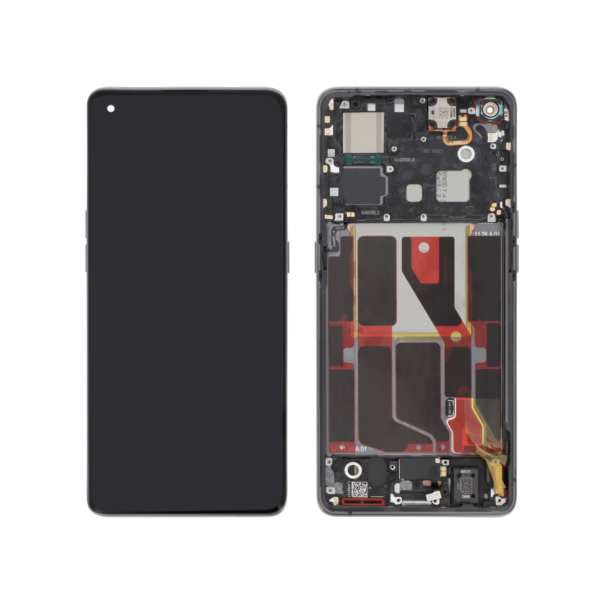 Display Assembly Oppo Find X5 Black Service Pack
