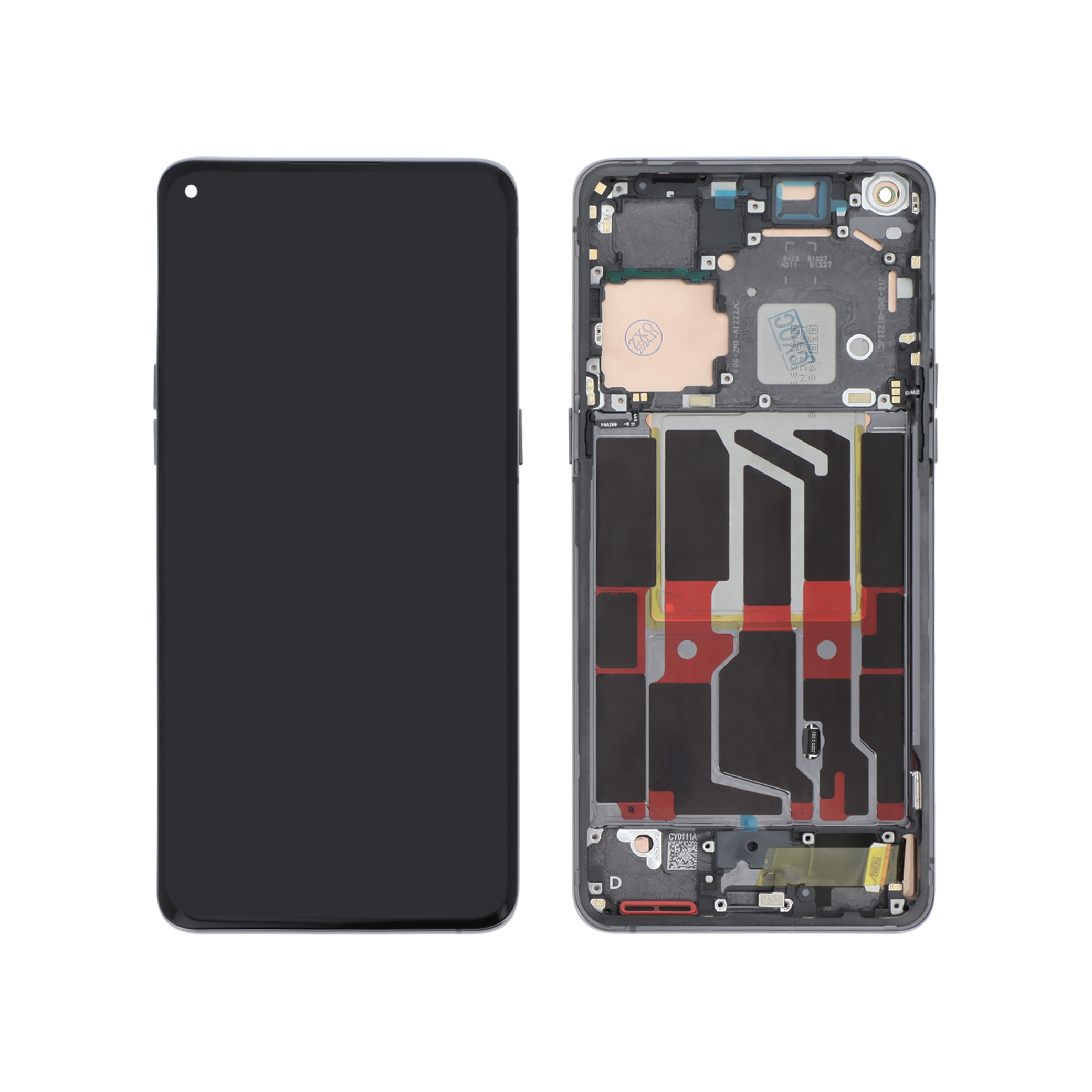 Display complet cu ramă Reconditionat Black Oppo Find X5 Pro