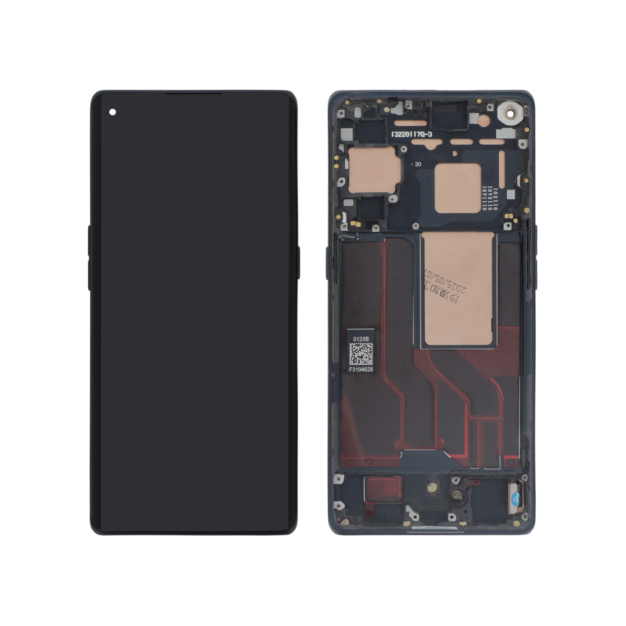 Display complet Reconditionat Oppo Find X3 Neo Black ReLife