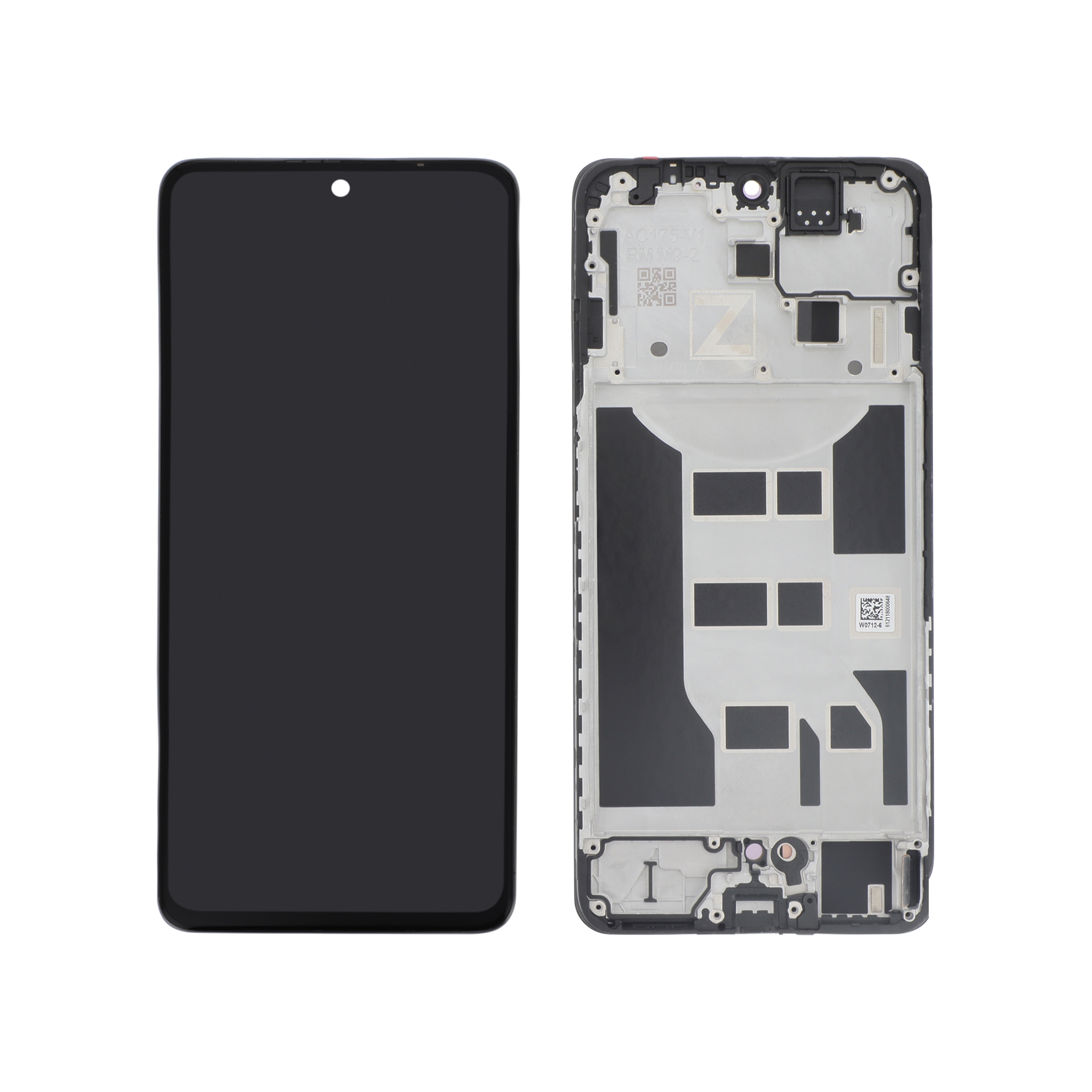 Display complet cu ramă OLED Black Oppo Reno12 F 4G/5G Compatibil