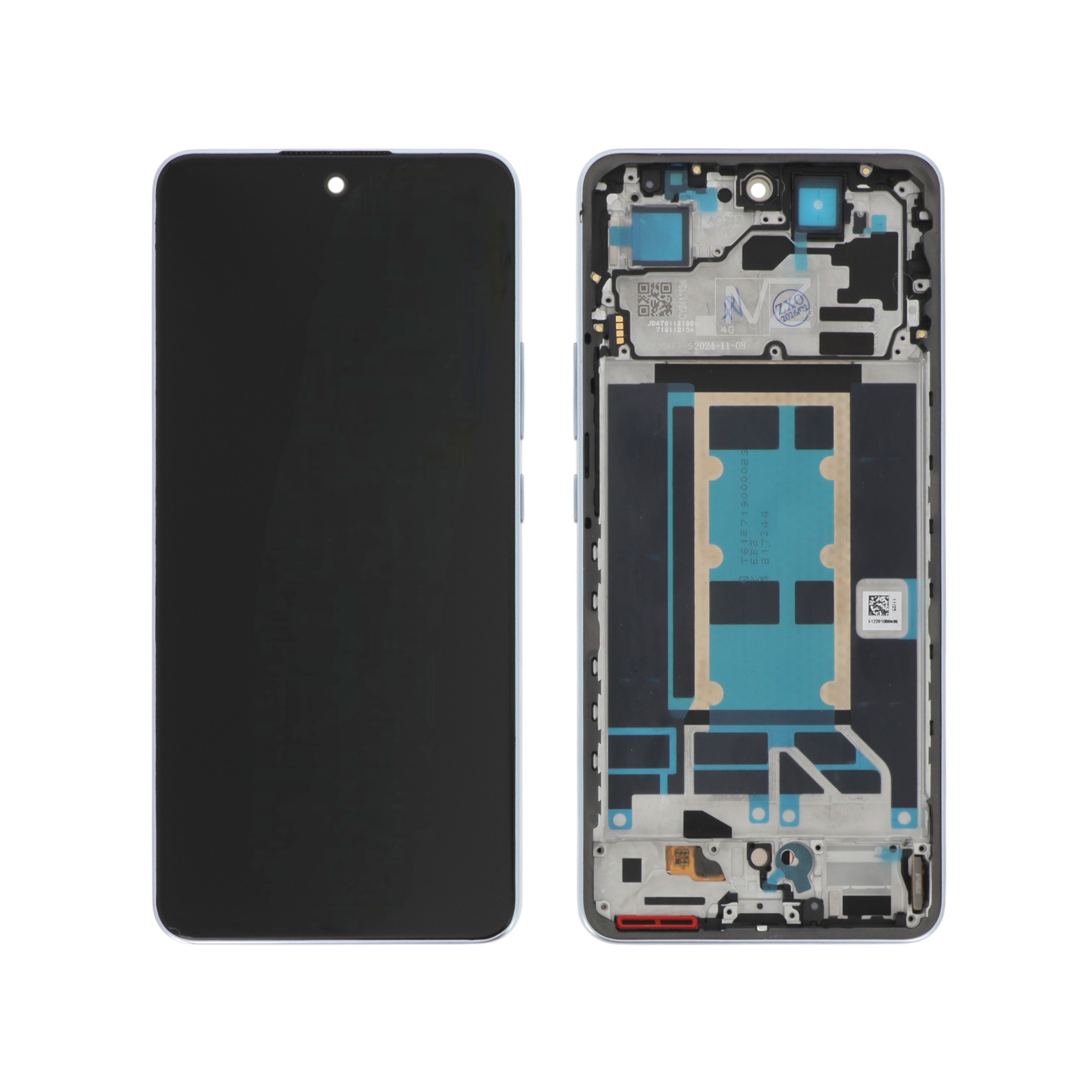 Display complet cu ramă Reconditionat Sapphire Blue OPPO Reno 13 FS 5G / Reno 13 F 4G/5G