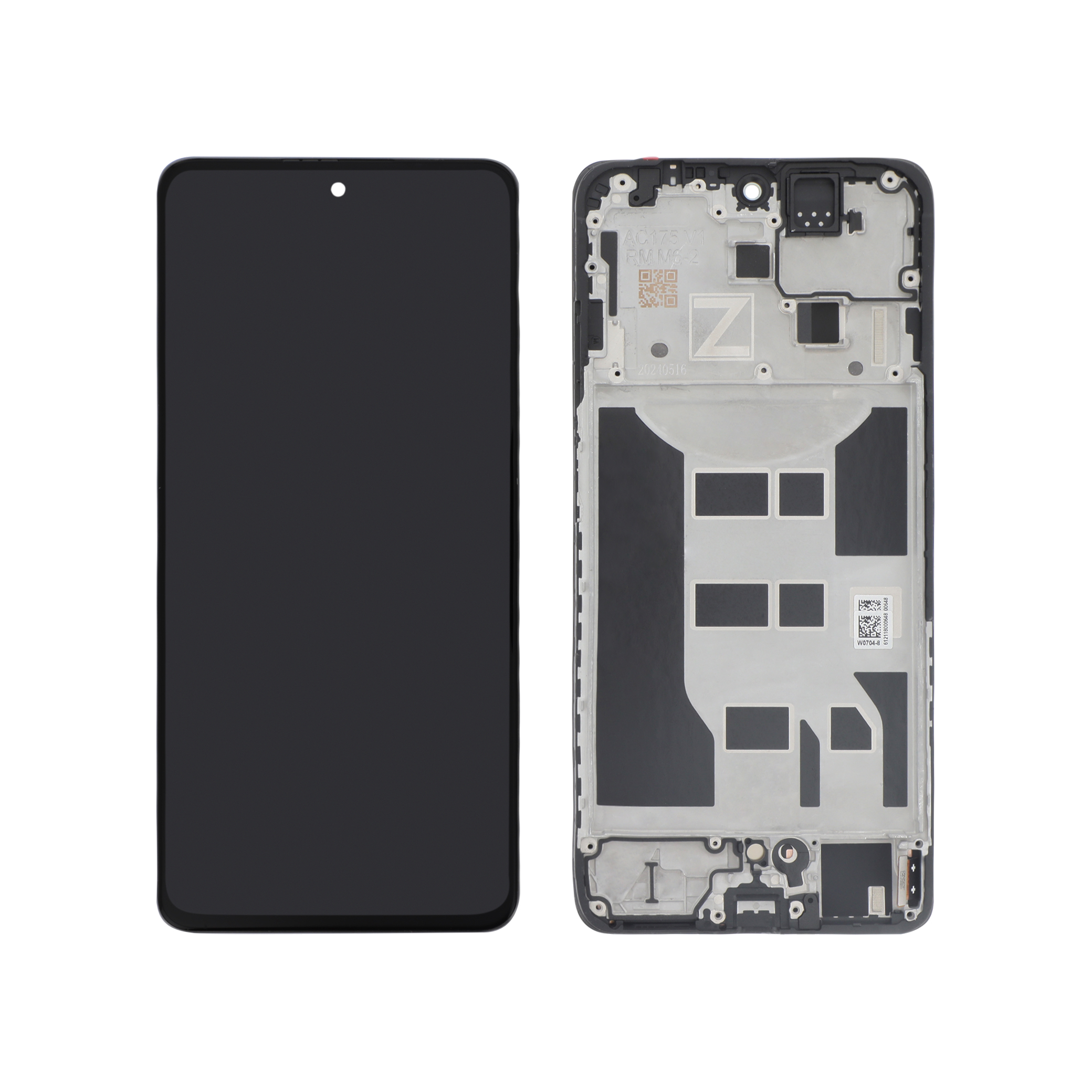 Display complet cu ramă Oppo Reno12 FS 5G Negru Reconditionat