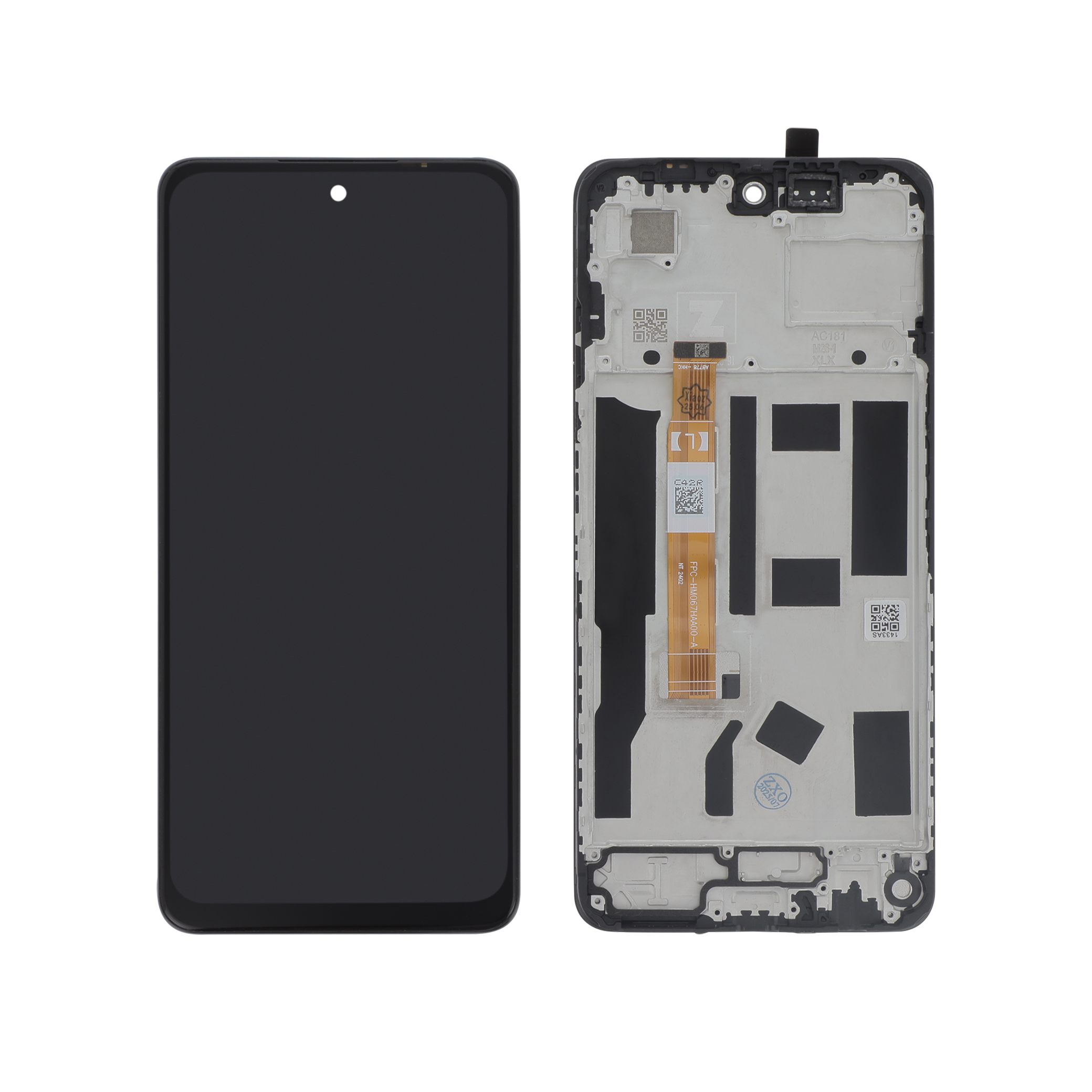 Display complet cu ramă Reconditionat Black Oppo A80 5G