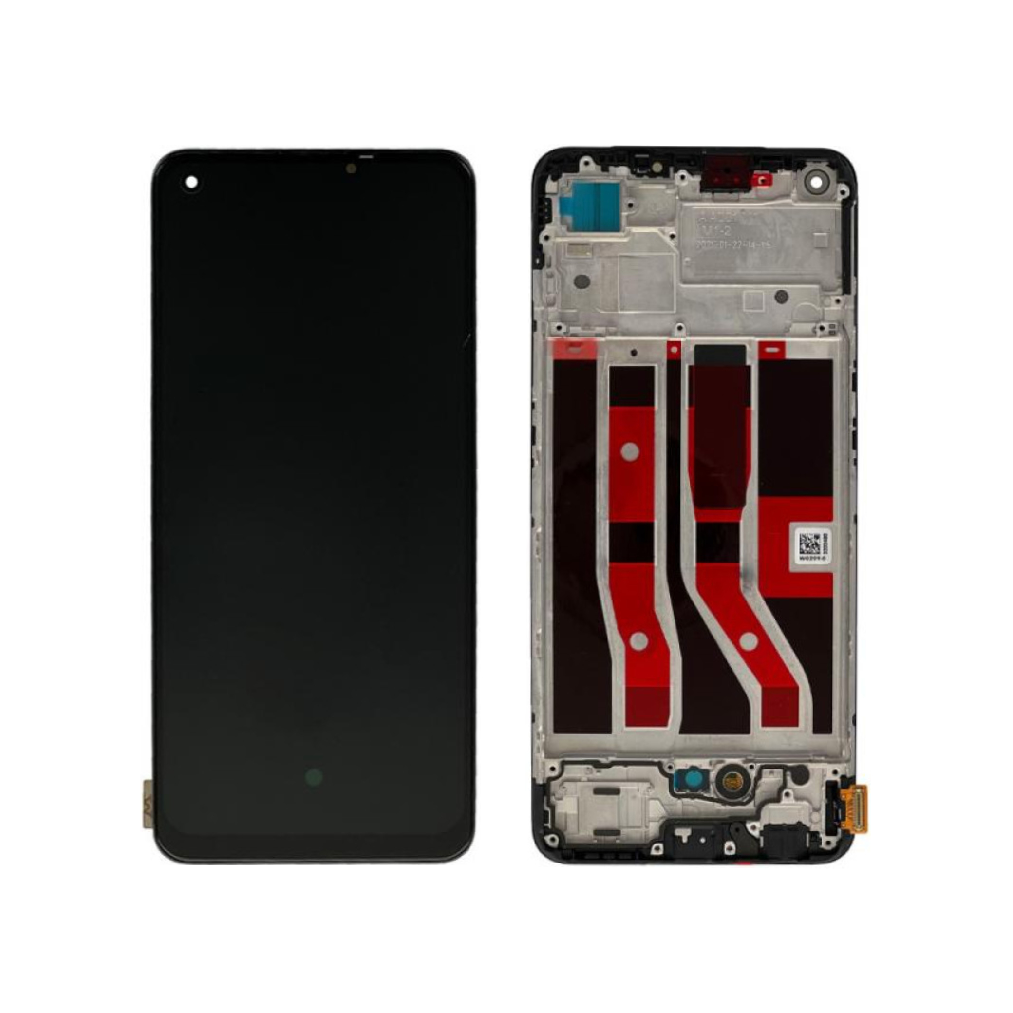 Display complet Oppo A74 4G / Oppo F19 Negru Service Pack