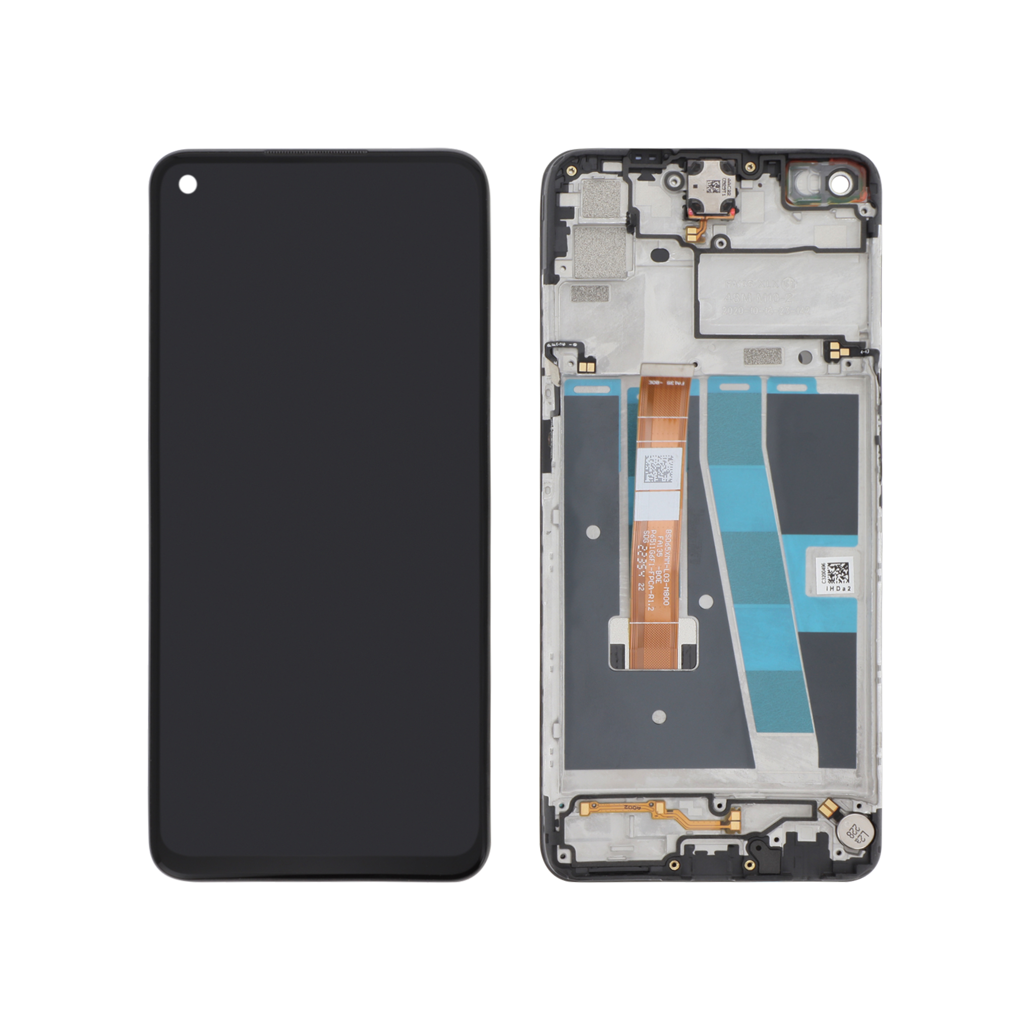 Display complet Oppo A72 / A92 Negru Service Pack