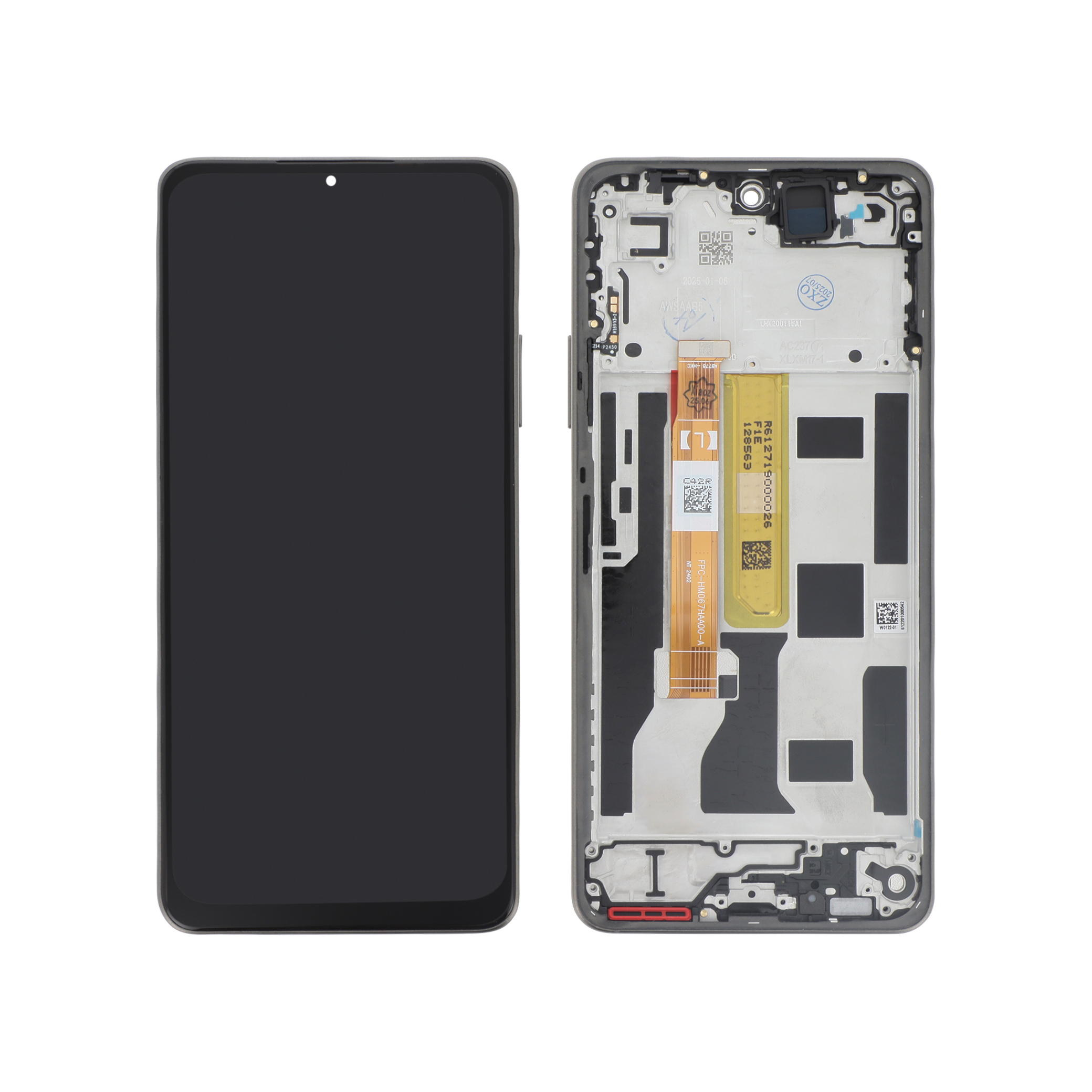 Display complet cu ramă Reconditionat Black Oppo A5 Pro 5G