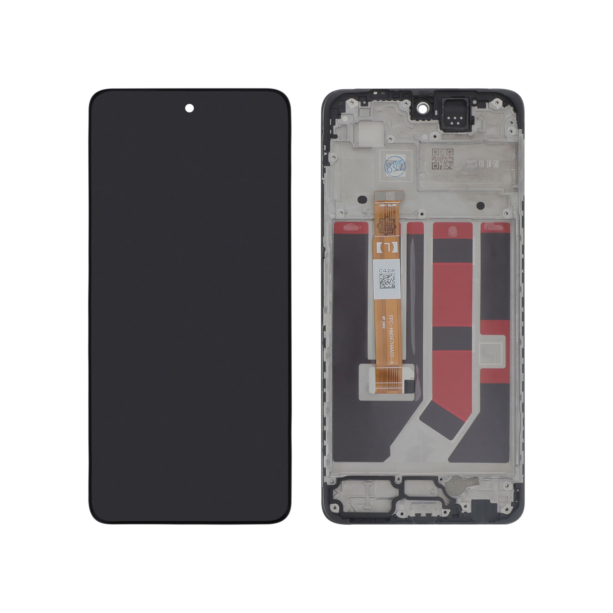 Display complet cu ramă Oppo A40 (A405F) Negru Compatibil