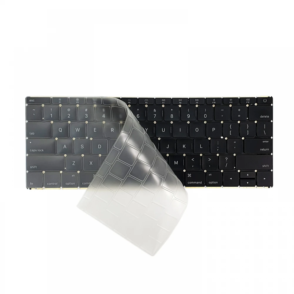 Folie de protectie pentru tastatura MacBook A1534, A1708, Transparenta, Layout US
