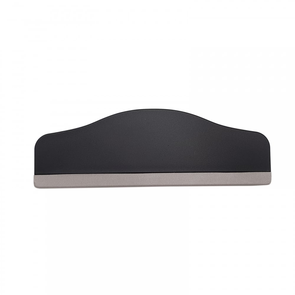 Spatula din plastic si material textil pentru aplicat folii de protectie, 17.6 cm, negru