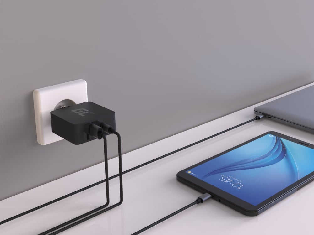 Incarcator retea 230V + cablu USB Type-C 45W PD, USB, USB Type-C, Fast Charging