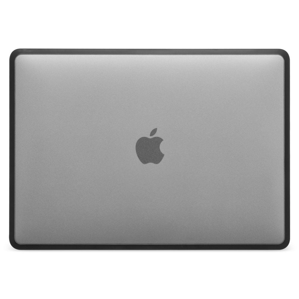 Carcasa de protectie Soft Edges pentru MacBook Pro M1 M2 14-inch A2442, A2779 - Negru-Transparent