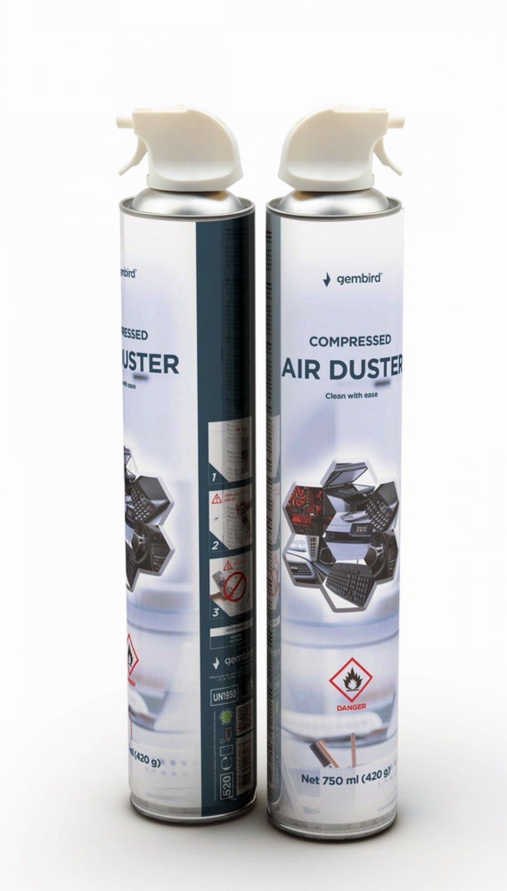 Spray curatare cu aer comprimat 750 ml, Gembird
