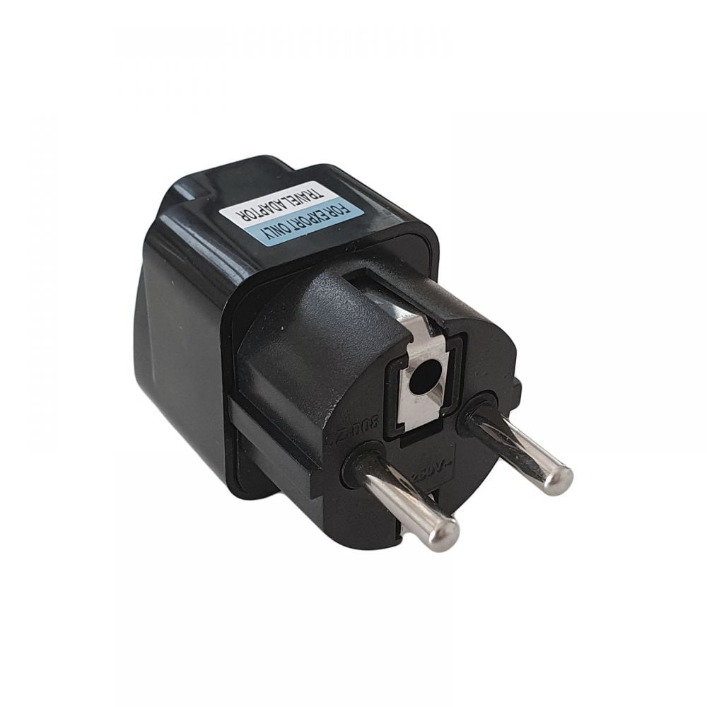 Adaptor priza calatorii, la retea 240V de la UK USA la EU Schuko, 250V 10 - Negru