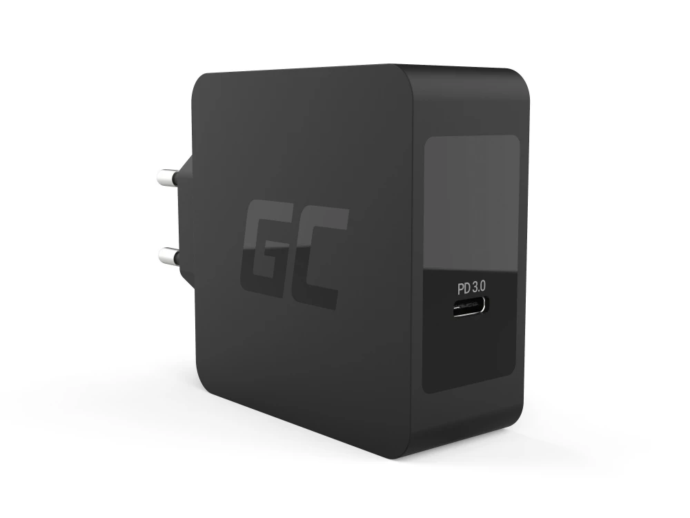 Incarcator + Cablu Type-C 60W pentru laptop Apple MacBook Pro, Asus ZenBook, HP Spectre, Lenovo ThinkPad, Green Cell Charger