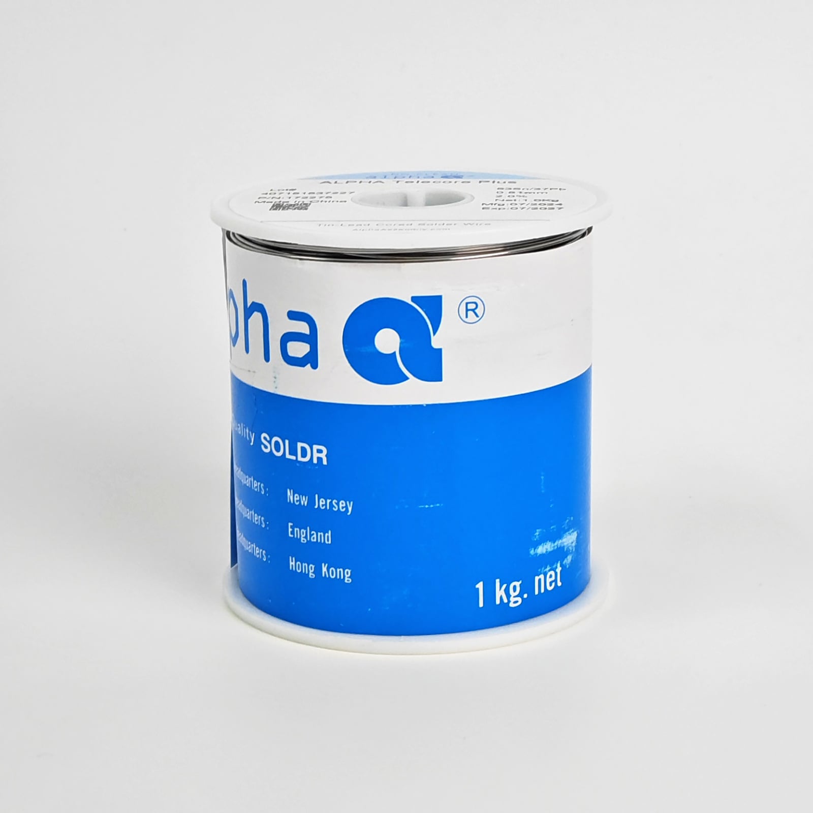 Rola fludor 1kg 63Sn 37Pb, 0.81 mm, Flux 2.0%, Alpha Telecore Plus