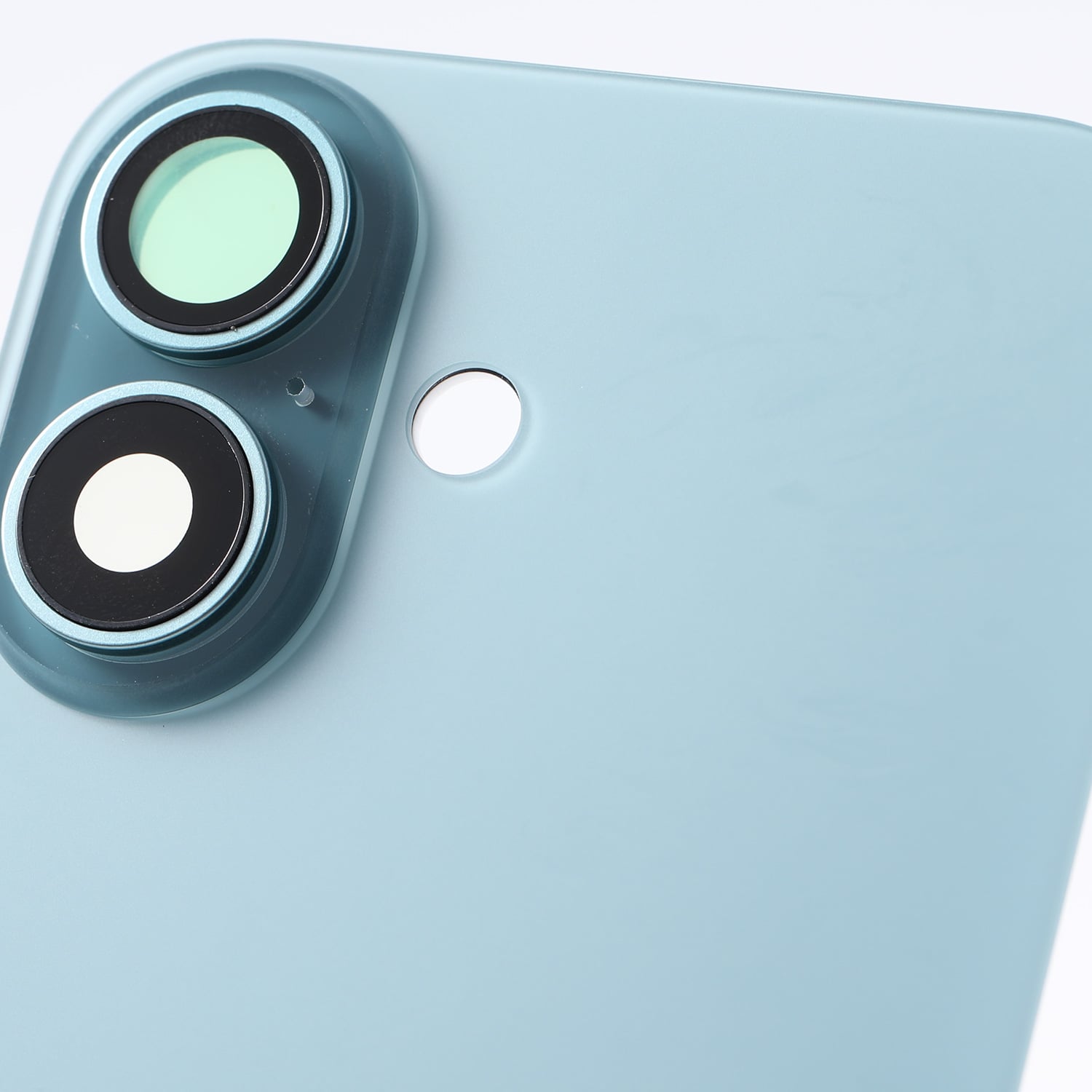 Capac spate sticla iPhone 16 cu magnet, fara NFC, culoare Teal
