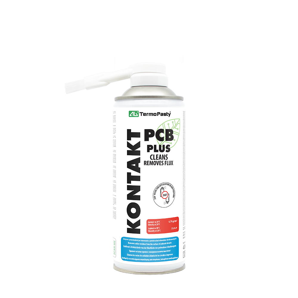 Kontakt PCB PLUS - Spray curatare placi electronice 400ml, Cu pensula si valva, Evaporare rapida