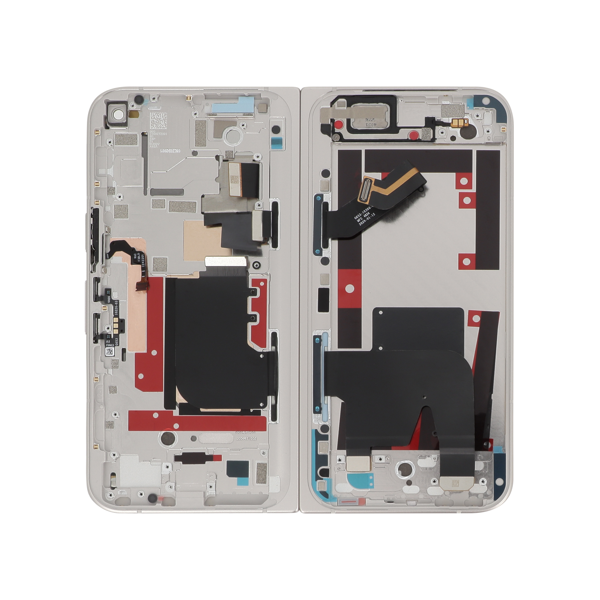 Display complet Google Pixel 9 Pro Fold Porcelain Service Pack