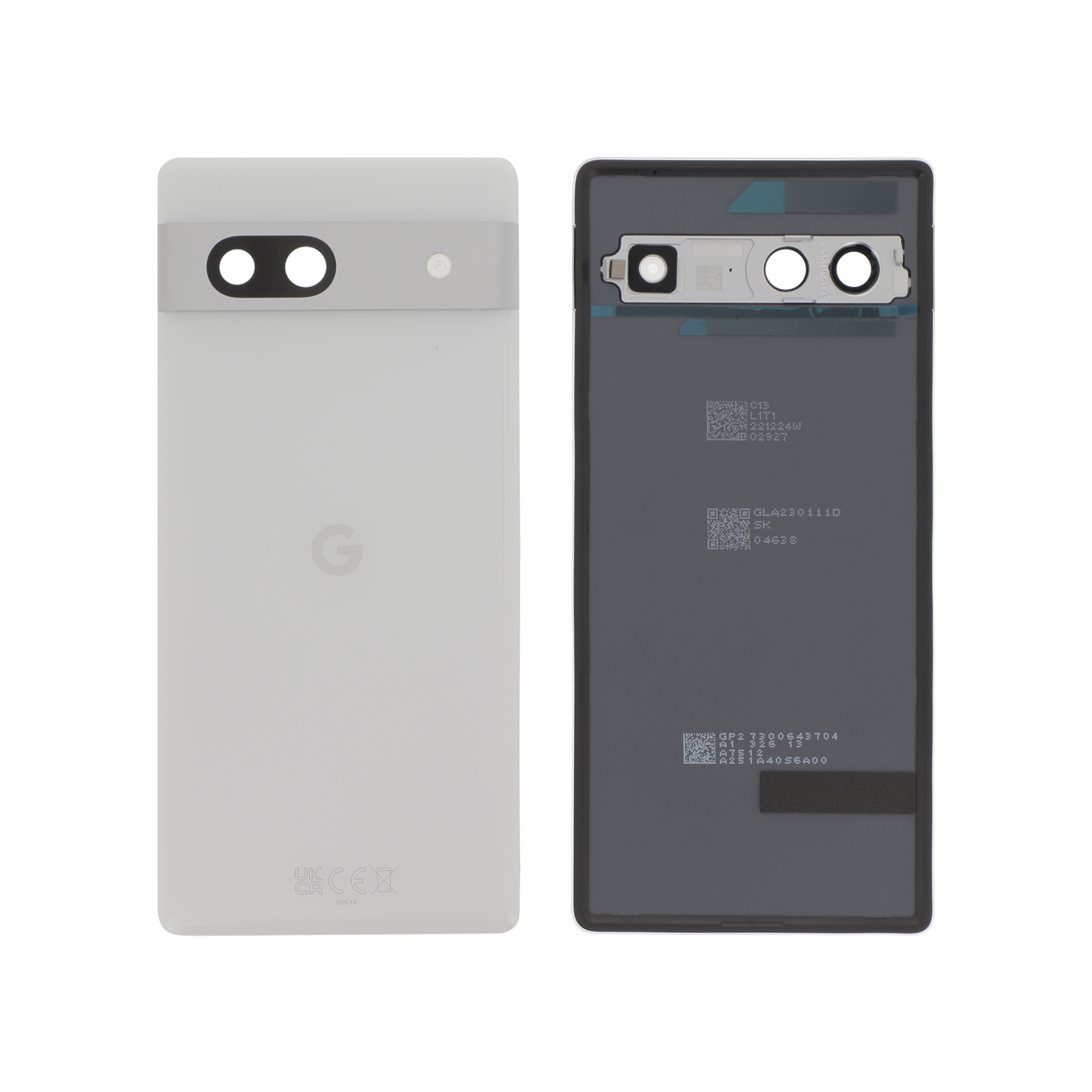 Sticlă capac spate Google Pixel 7A Snow Service Pack
