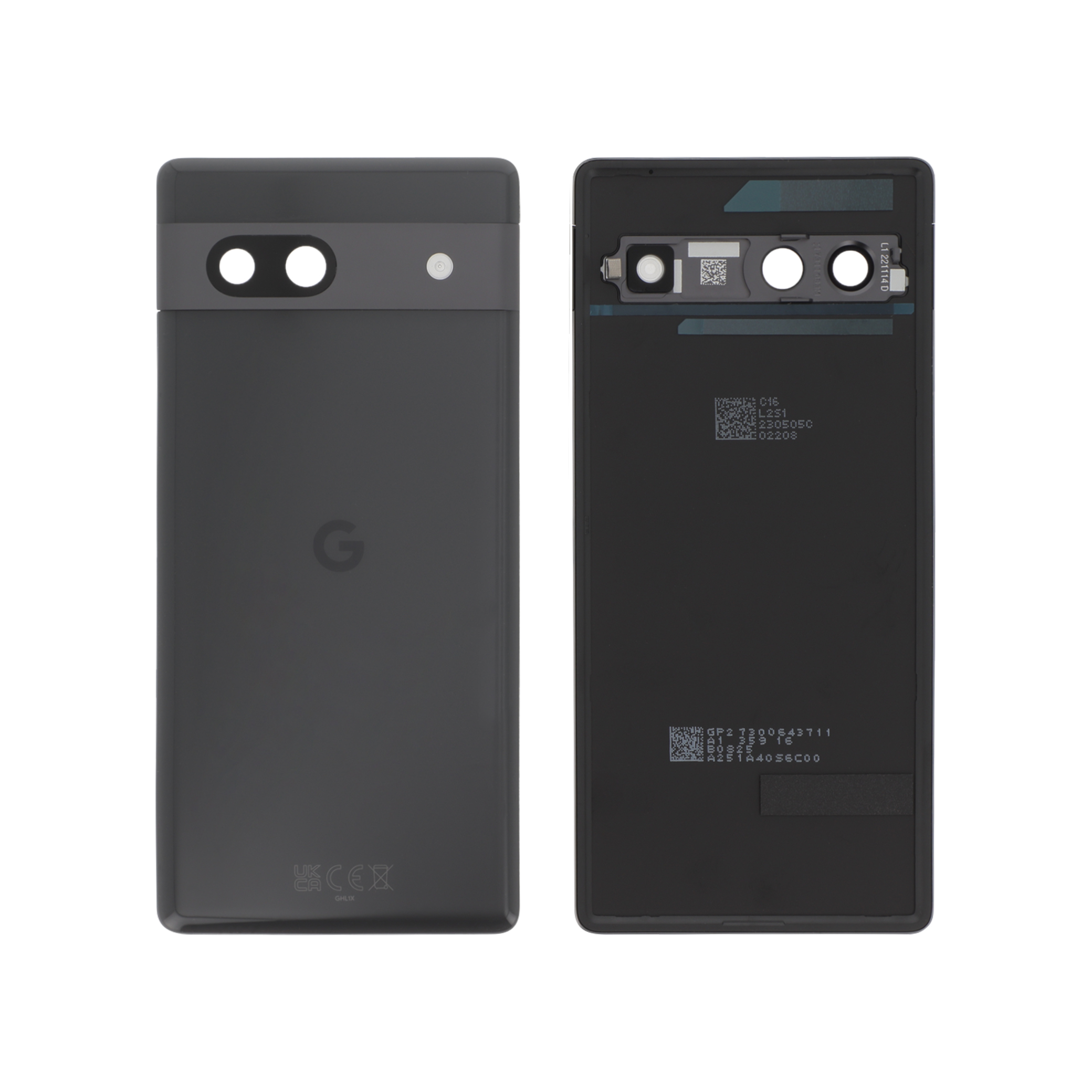 Sticlă capac spate Charcoal Google Pixel 7A Original Service Pack