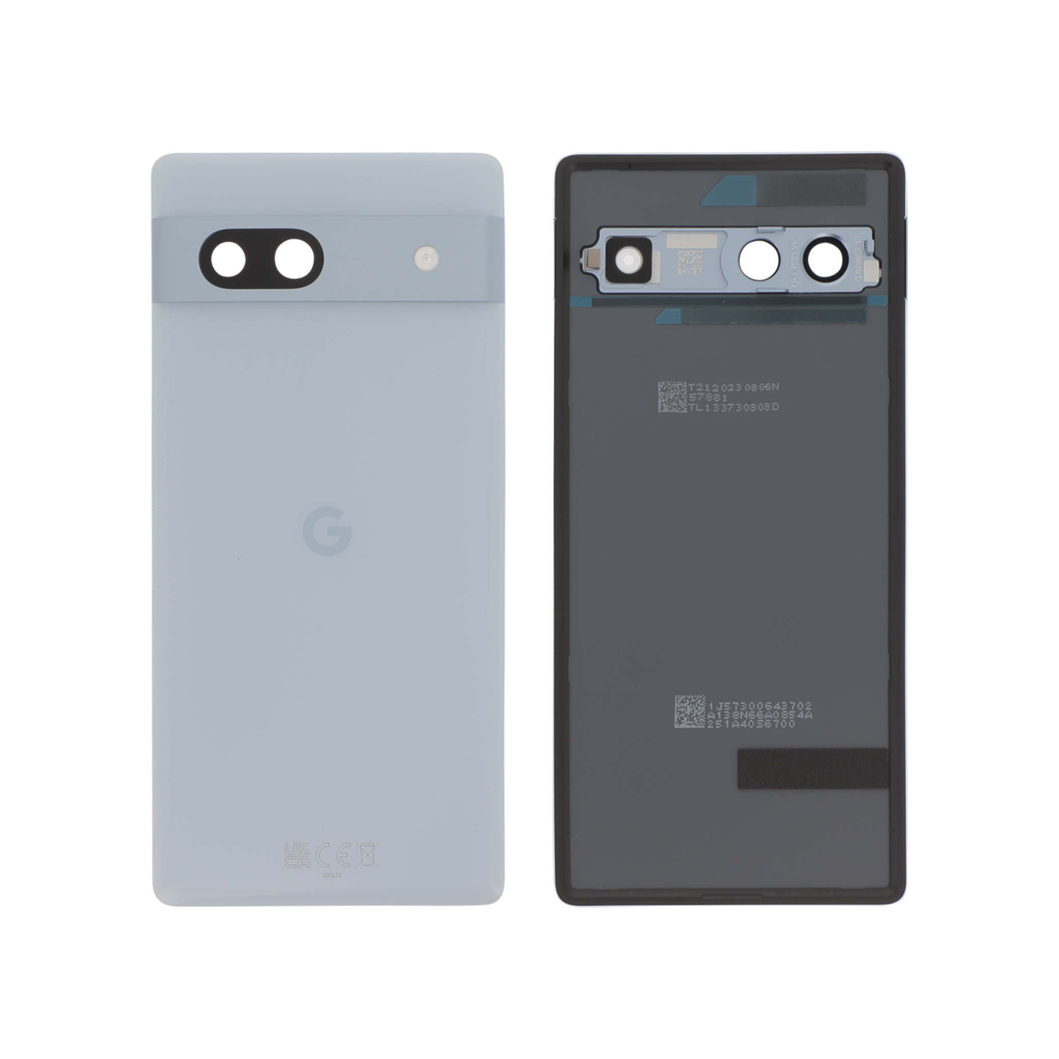 Sticlă capac spate Google Pixel 7A Ocean Blue Service Pack