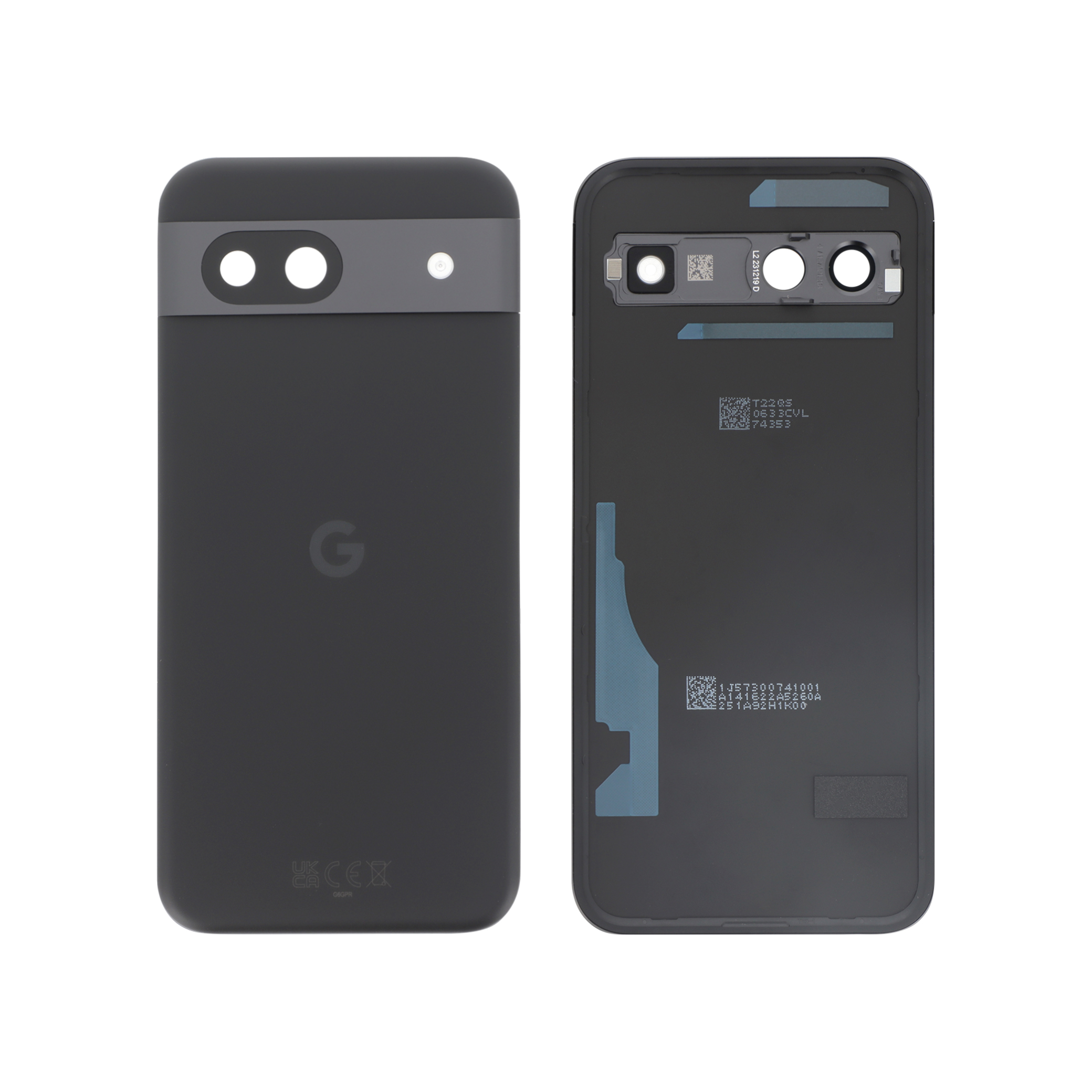 Sticlă capac spate Google Pixel 8a Black Volcanic Service Pack