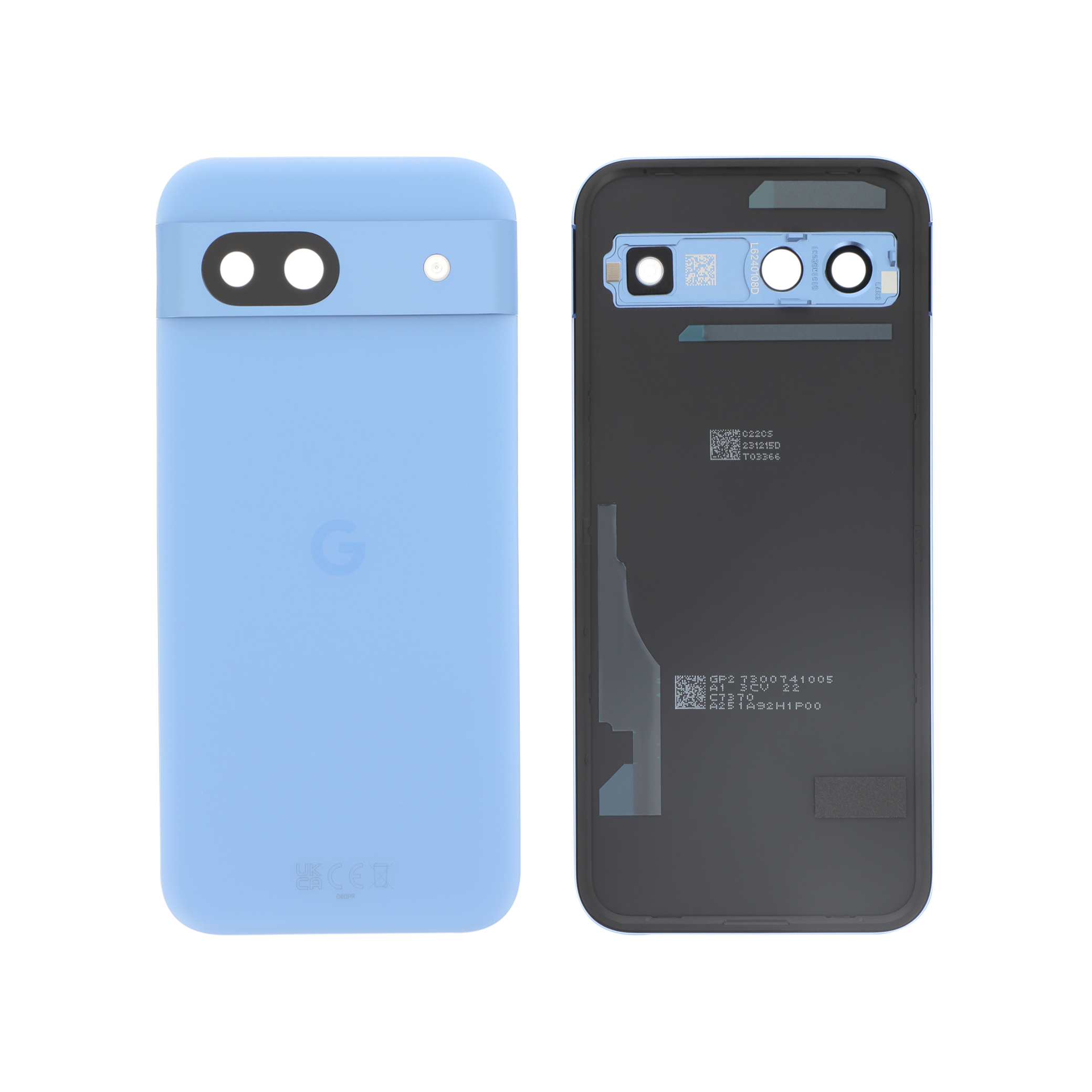 Sticlă capac spate Blue Azur Google Pixel 8a Service Pack