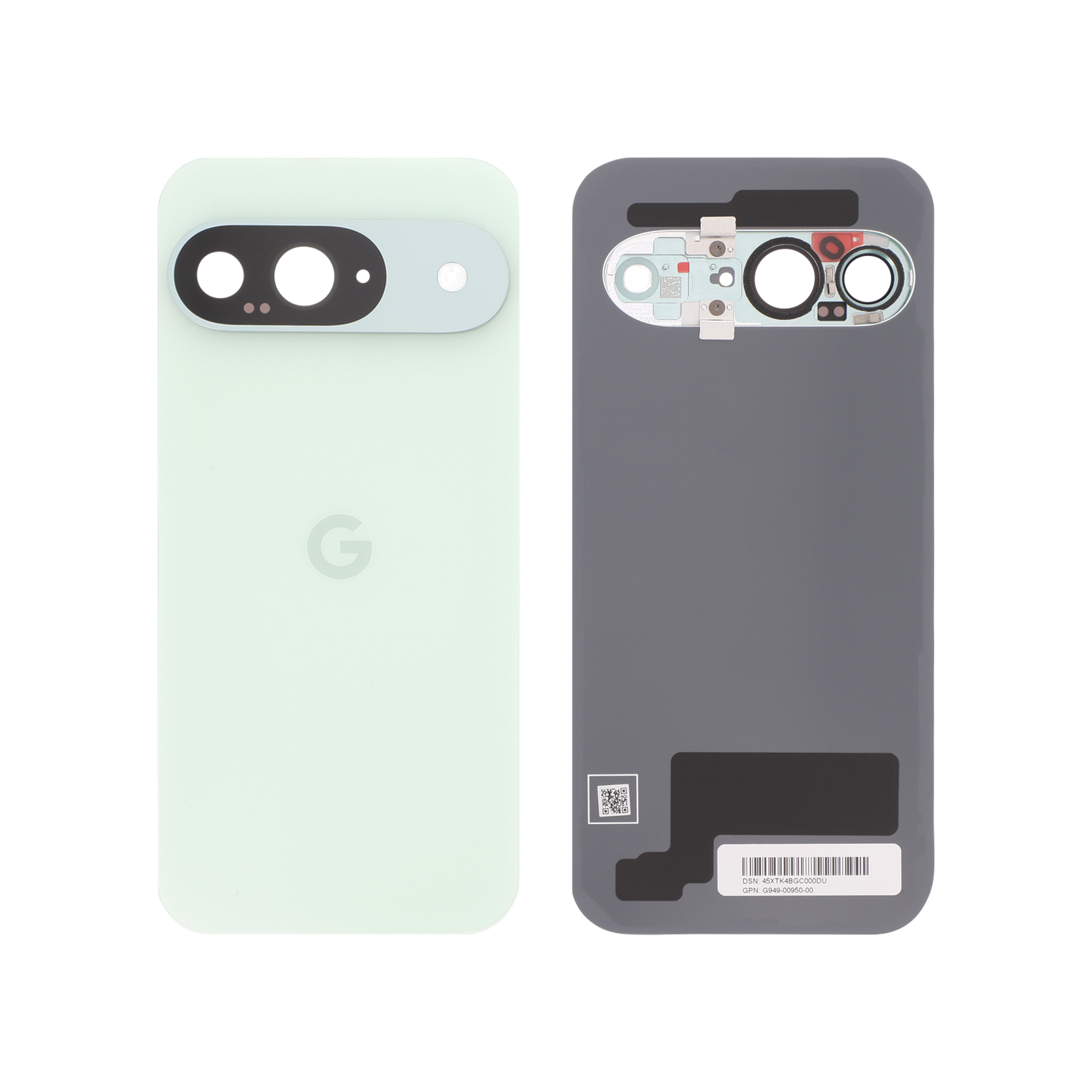 Sticlă capac spate Google Pixel 9 Green Almond Service Pack