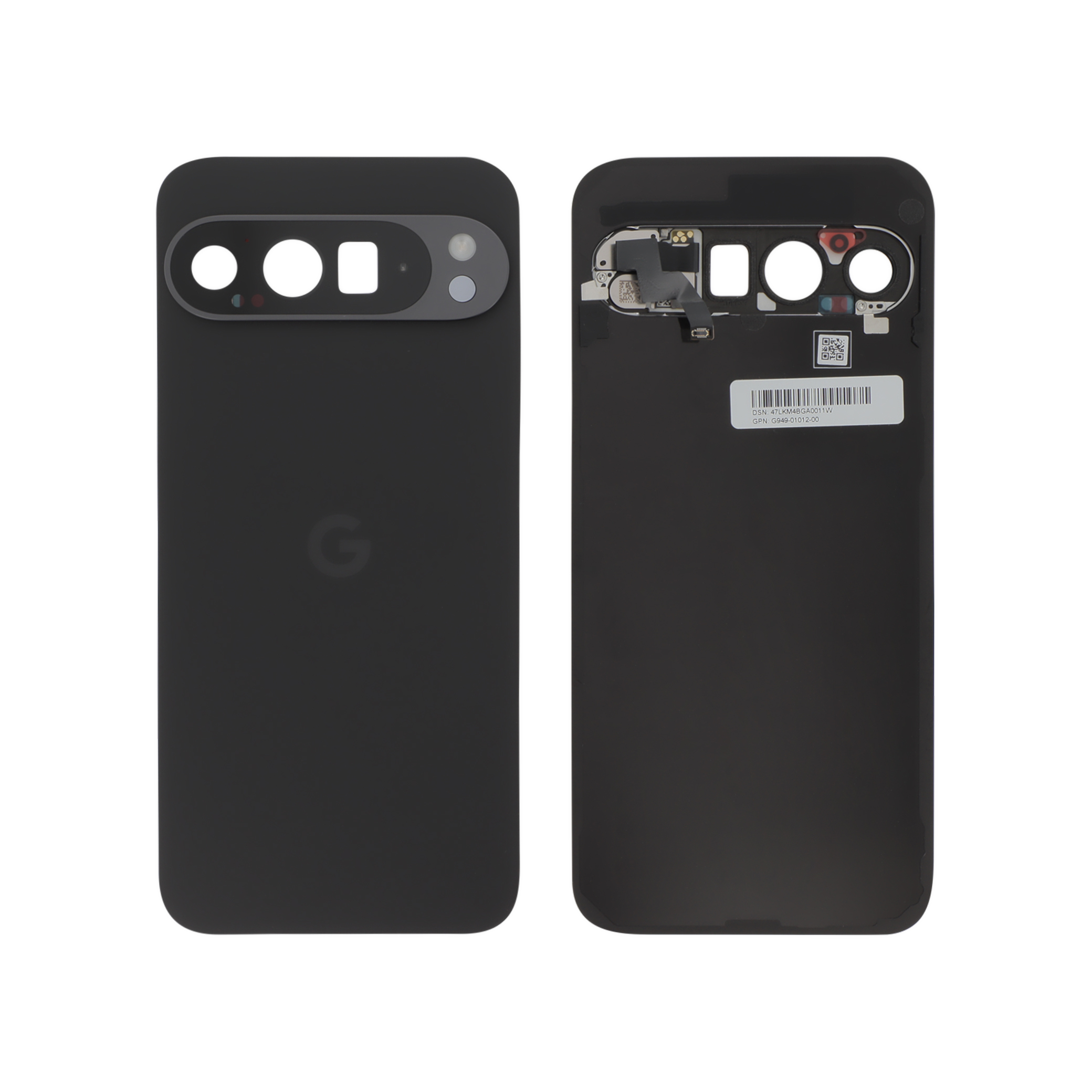 Sticlă capac spate Google Pixel 9 Pro XL Black Volcanic Service Pack